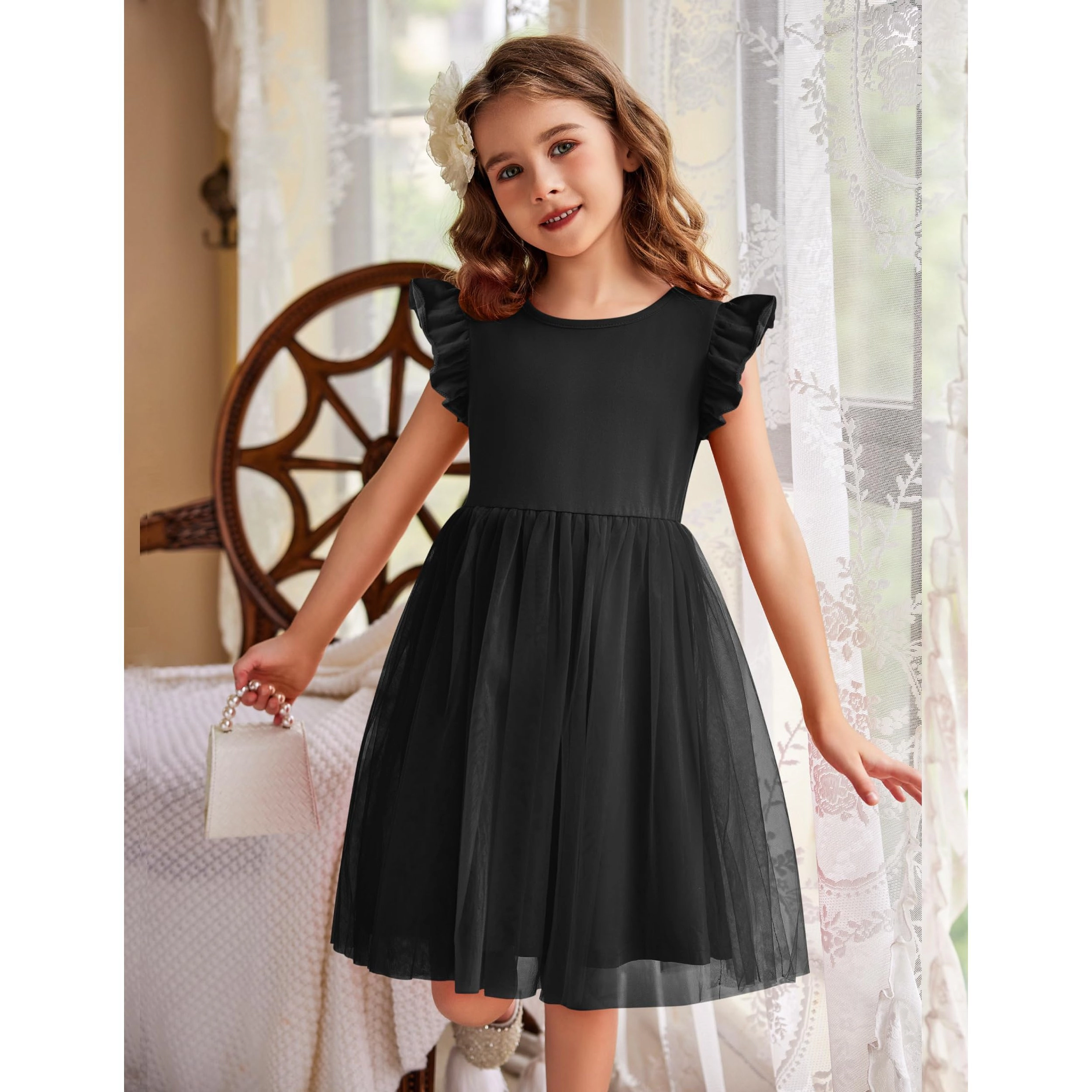 Arshiner Tulle Tutu Dress For Toddler Girls Baby Girl Plain Princess Party Sundress