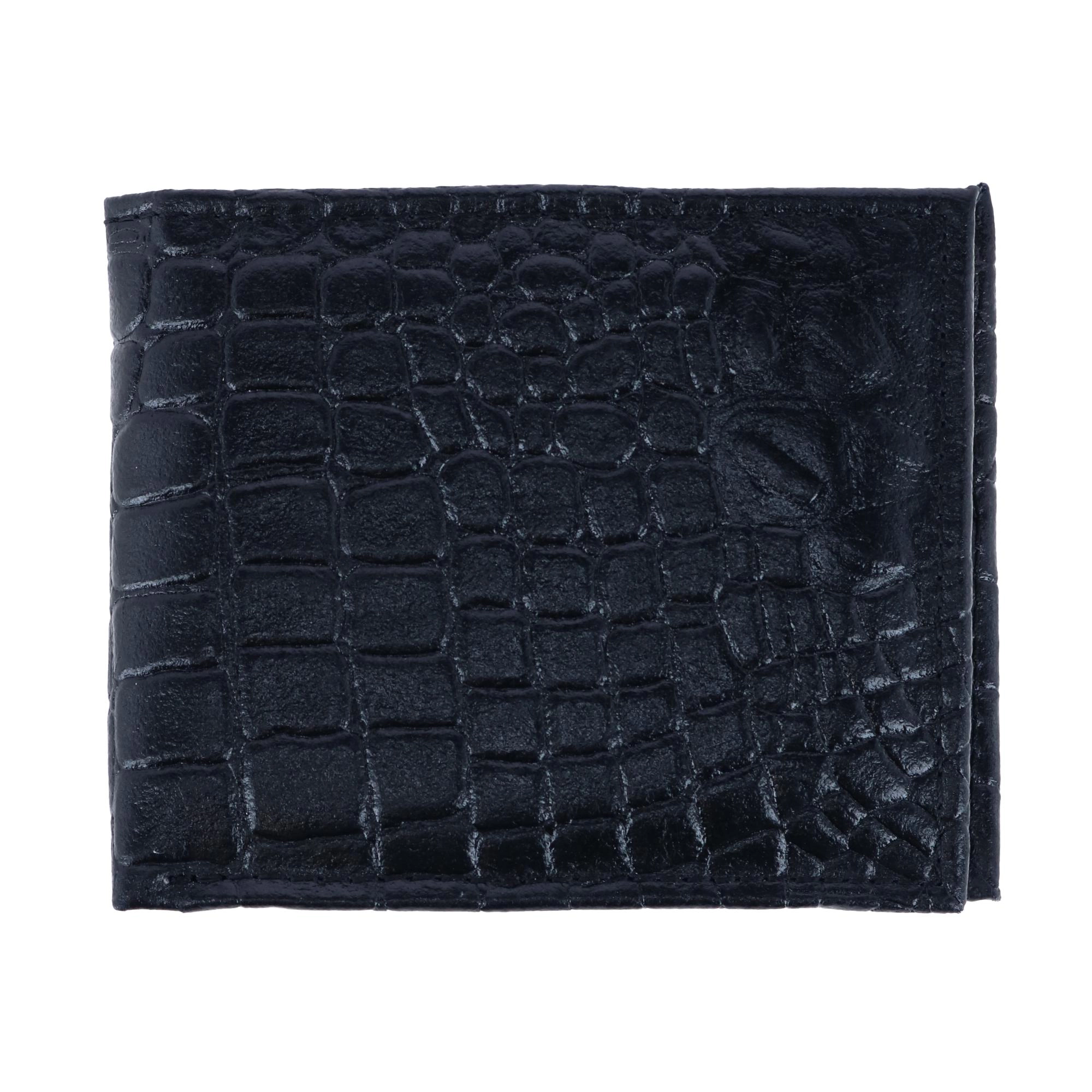 CTM Men's Alligator Print Bifold Wallet