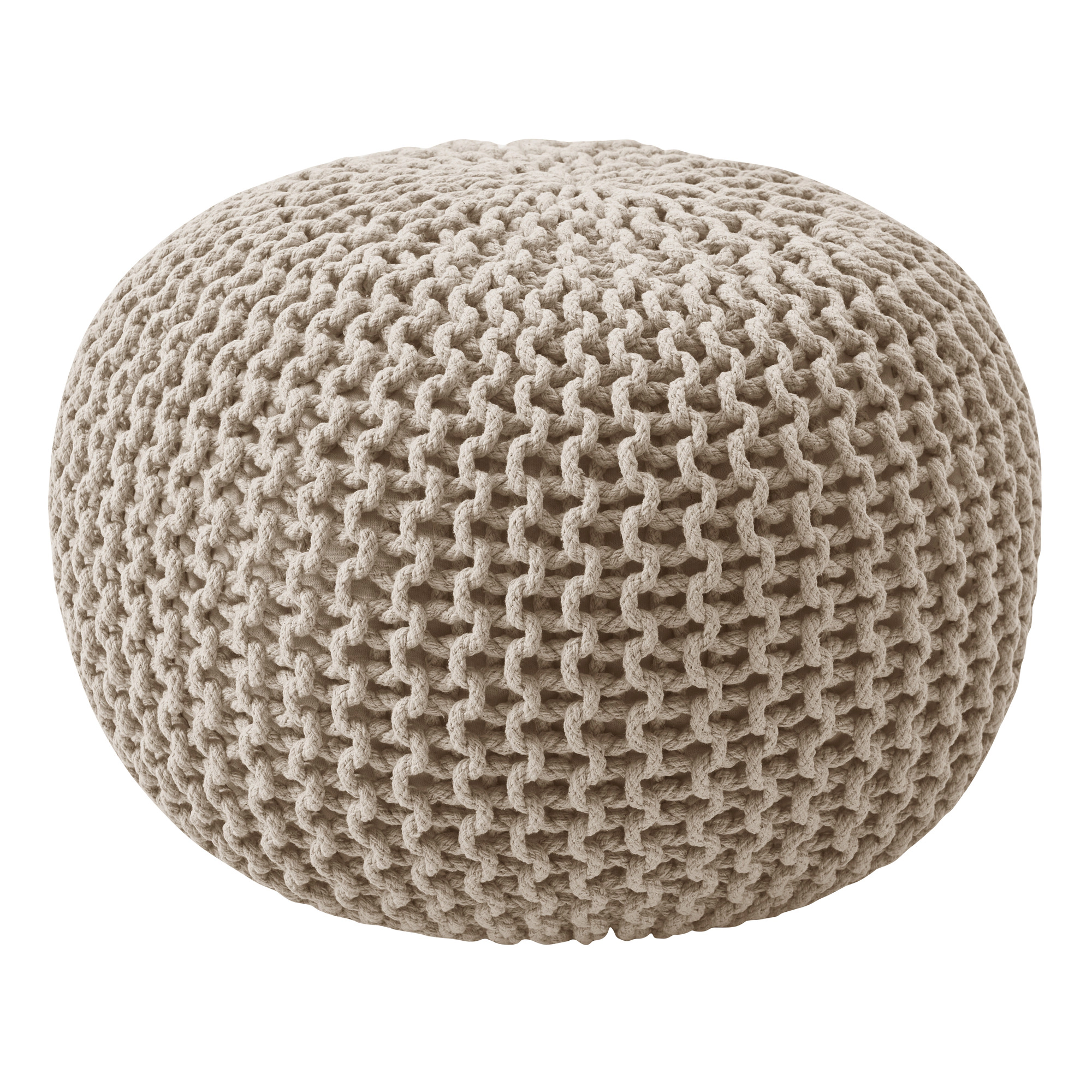 Sweet Home Collection Round Pouf Foot Stool Ottoman