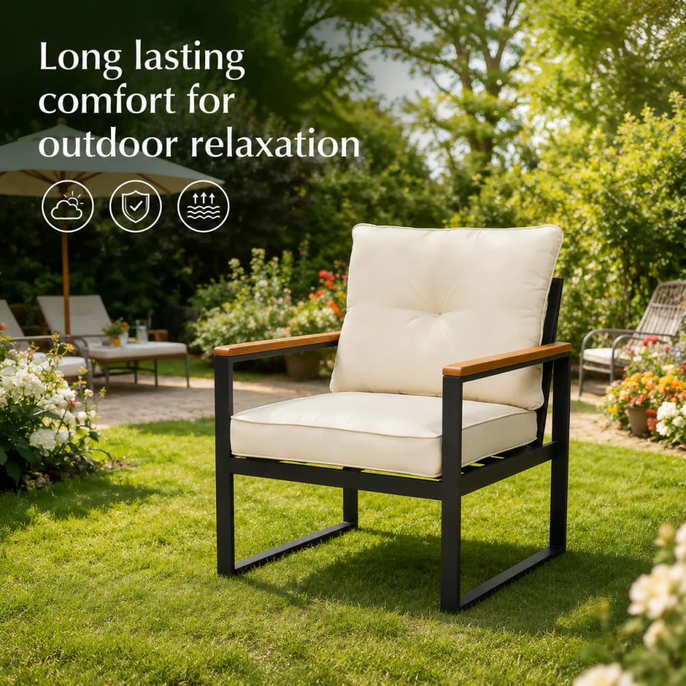 WOW PIONEER Durable Outdoor Patio Chair