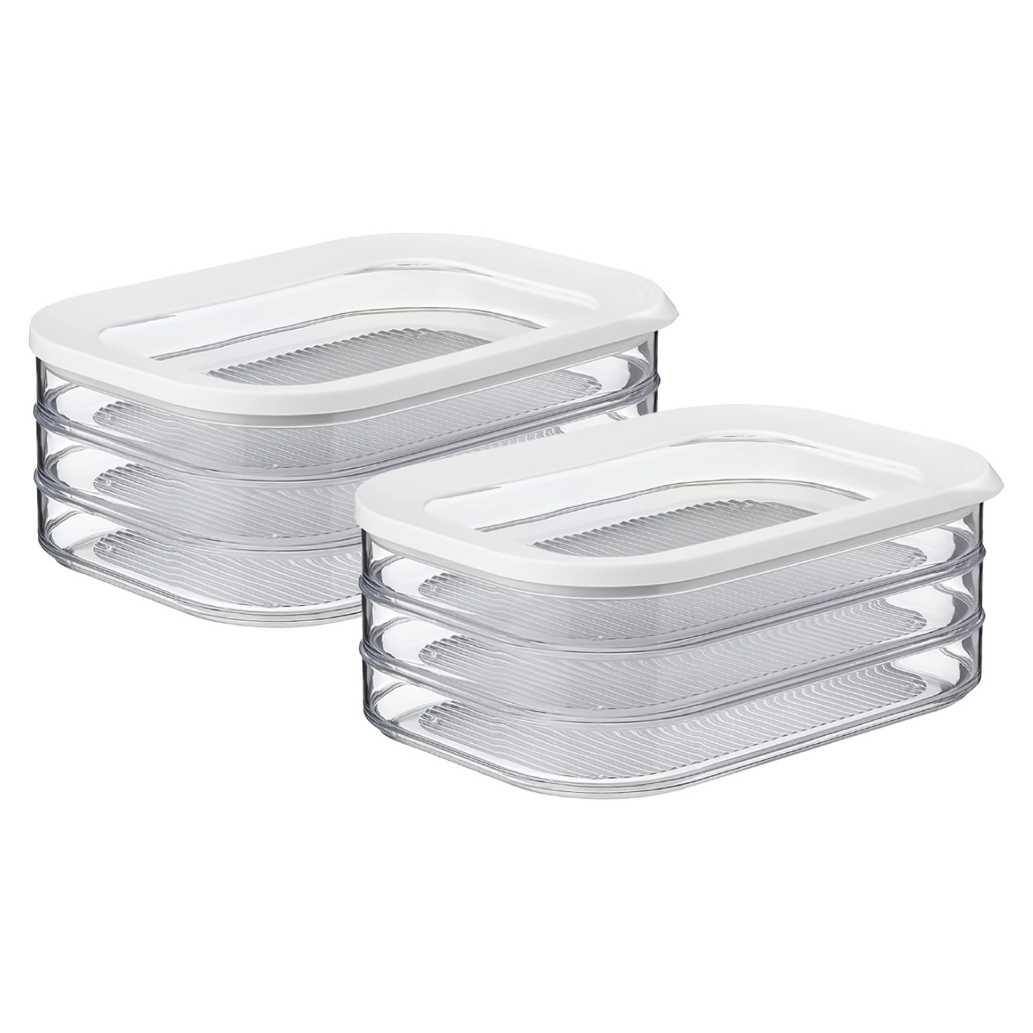 GBruno 2 Pcs Stackable Deli Meat Container With Lid