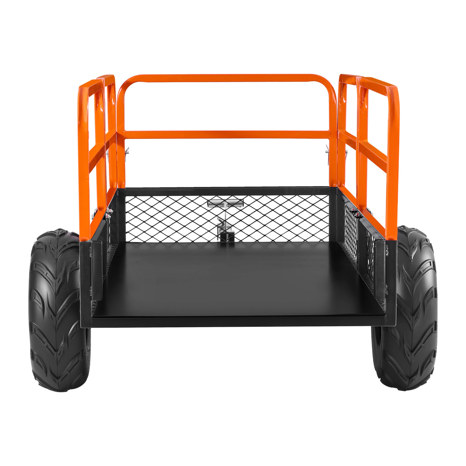 HONGGE Heavy-Duty Steel ATV Utility Trailer, 1600 lb Capacity, 22 Cu. Ft. Dump Trailer for Tractors & Mowers