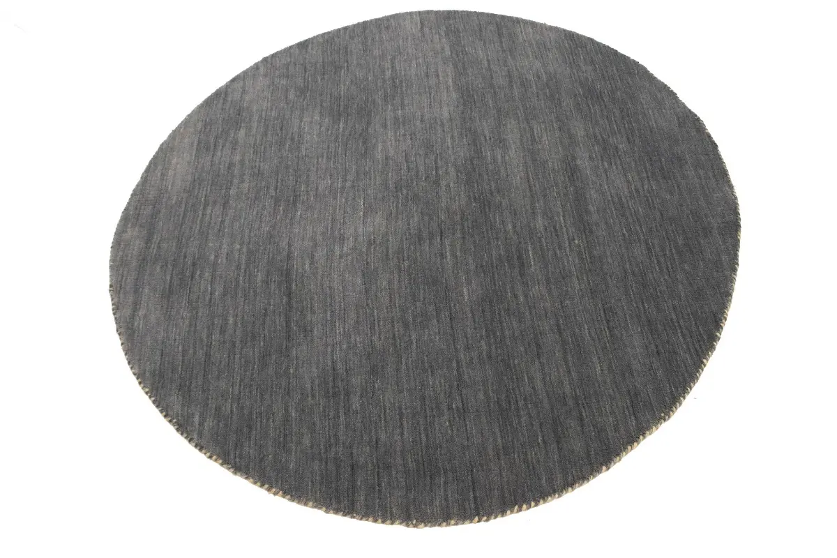 Magic Rugs Gray Solid Tribal 5X5 Lori Gabbeh Oriental Round Rug