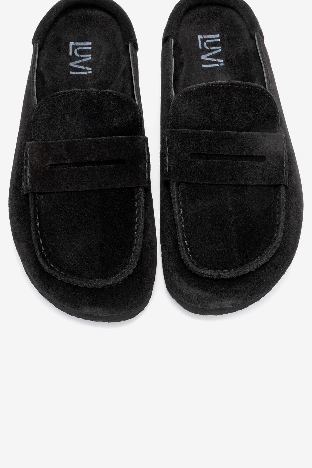 Forever & Always Womens Priva Leather Slip-On Slipper