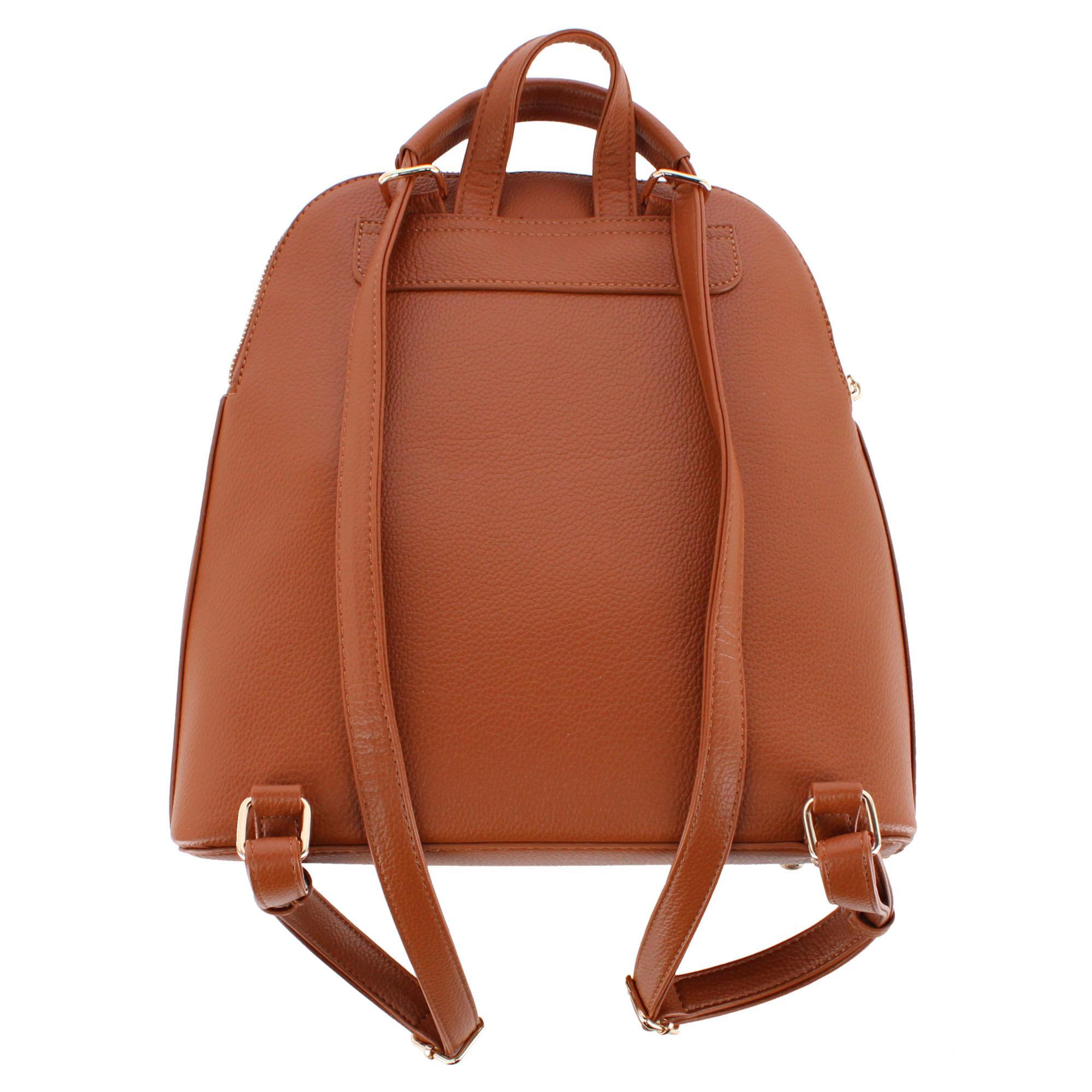 CTM Women's Pocket Detail Convertible Backpack to Crossbody Purse