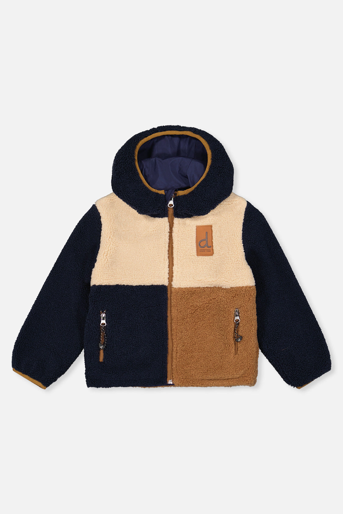 Deux par Boys Sherpa and Water-Resistant Reversible Mid-Season Jacket