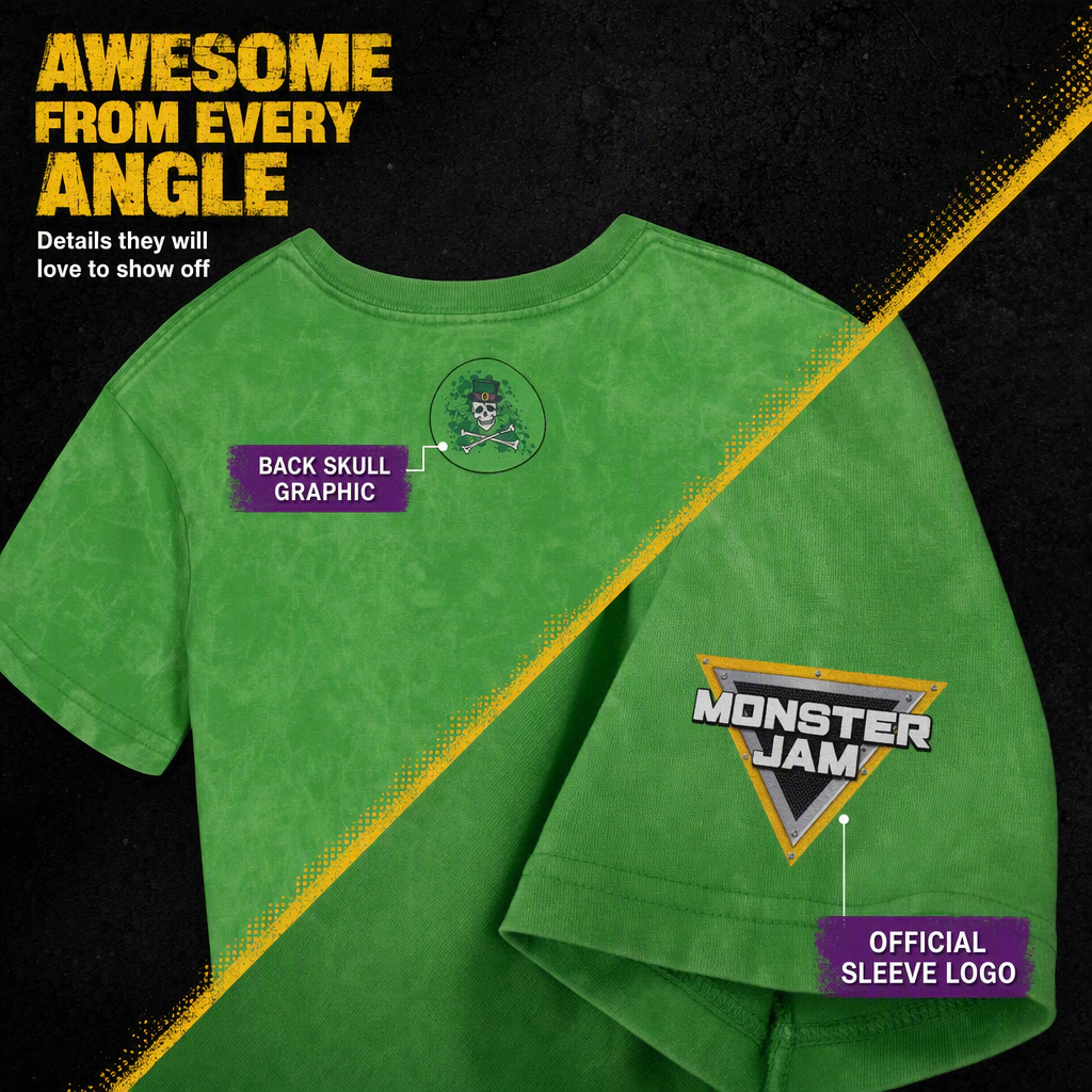 Monster Jam Grave Digger Holiday Short Sleeve Tee