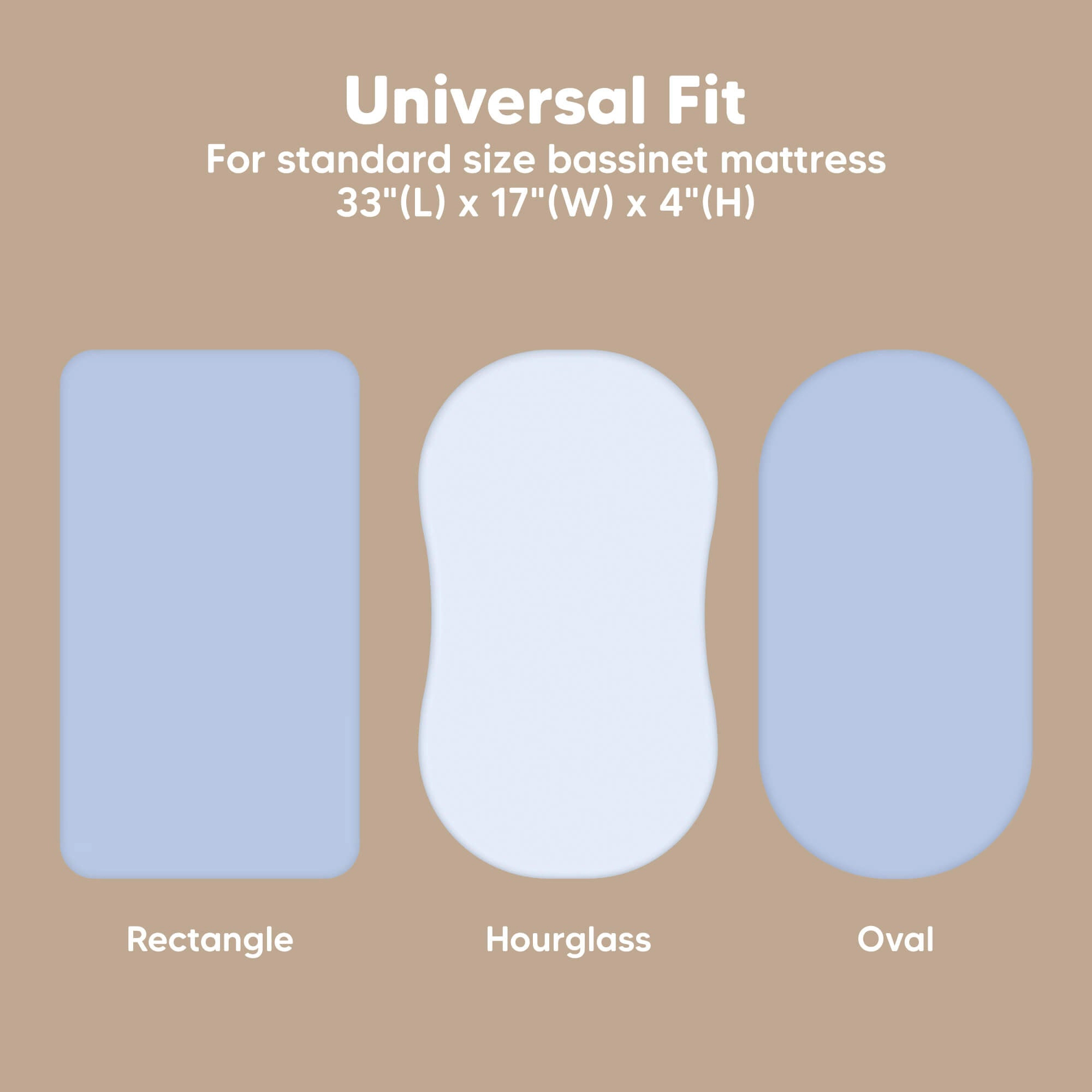 KeaBabies 2-Pack Isla Fitted Bassinet Sheets