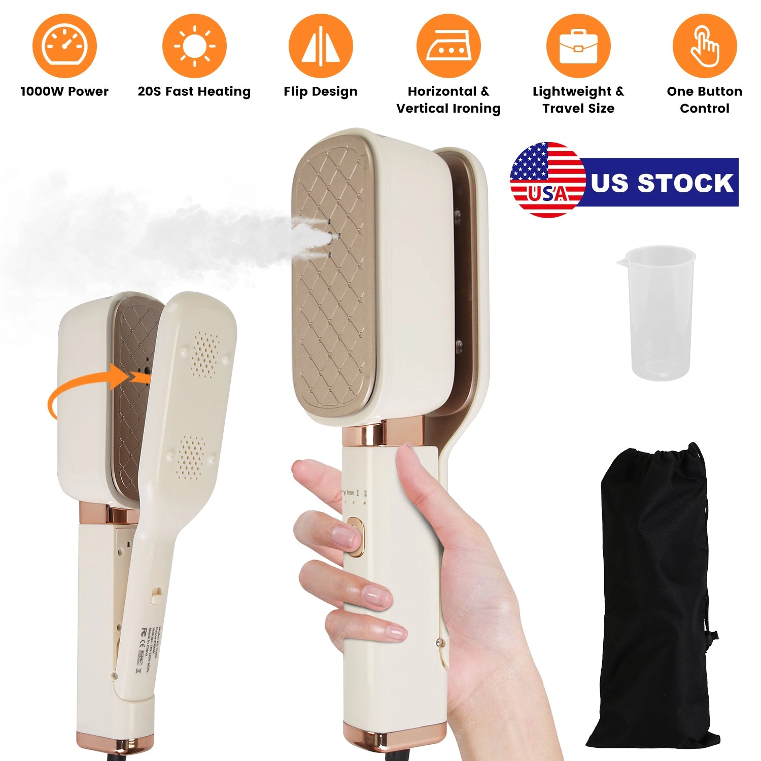 GBruno 3-in-1 Travel Steamer For Clothes