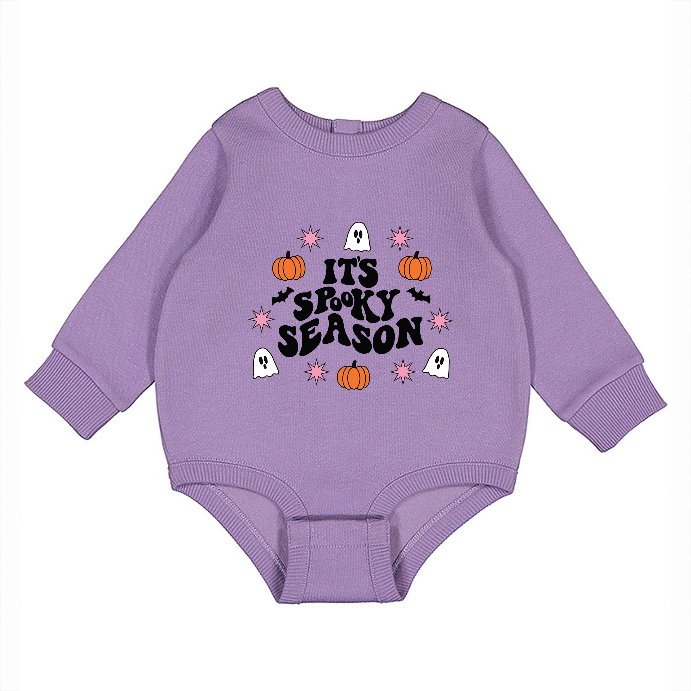 The Juniper Shop - Infant Fleece BodySuit It's Spooky Season Ghost