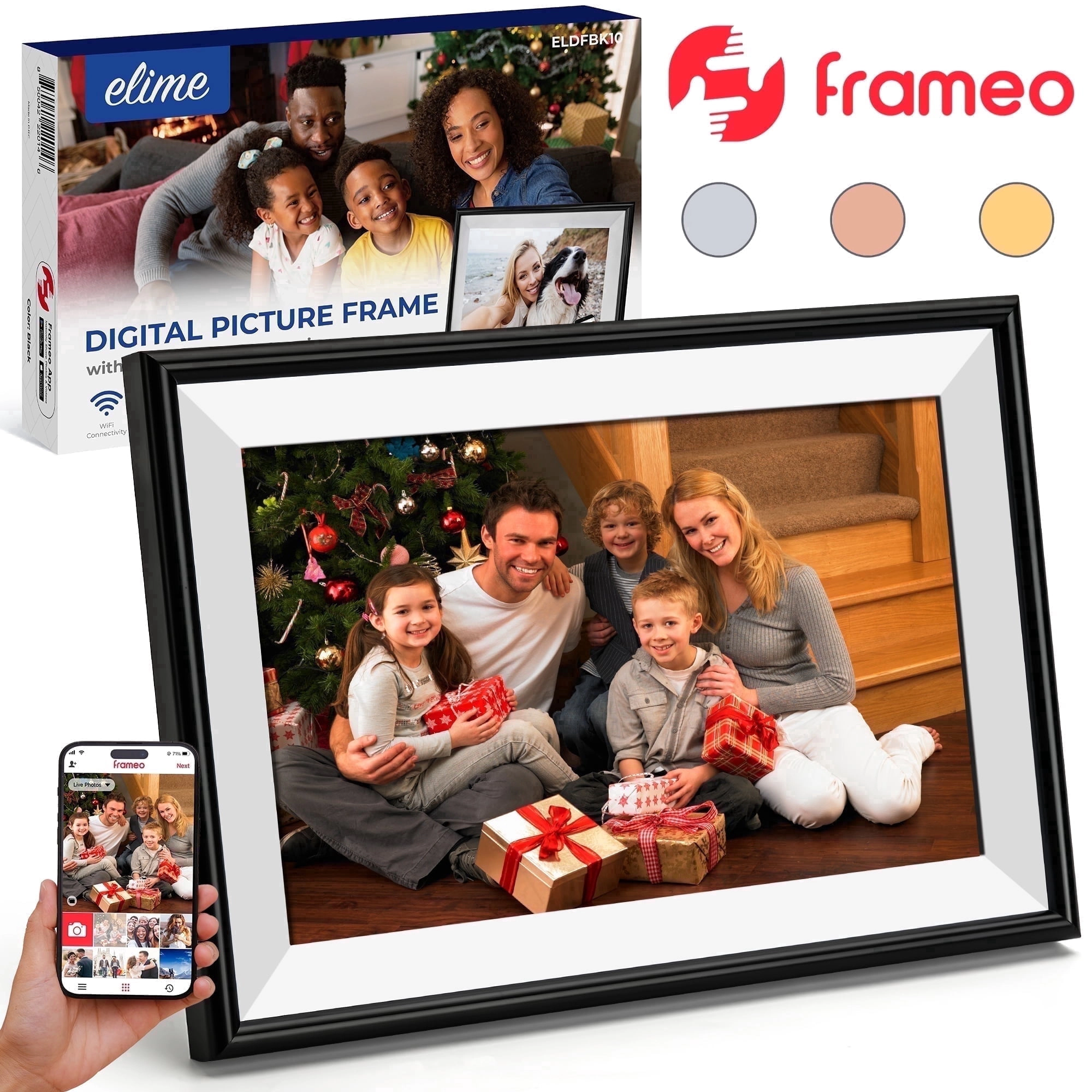 ELIME 10.1 Inch Wi-Fi Digital Picture Frame