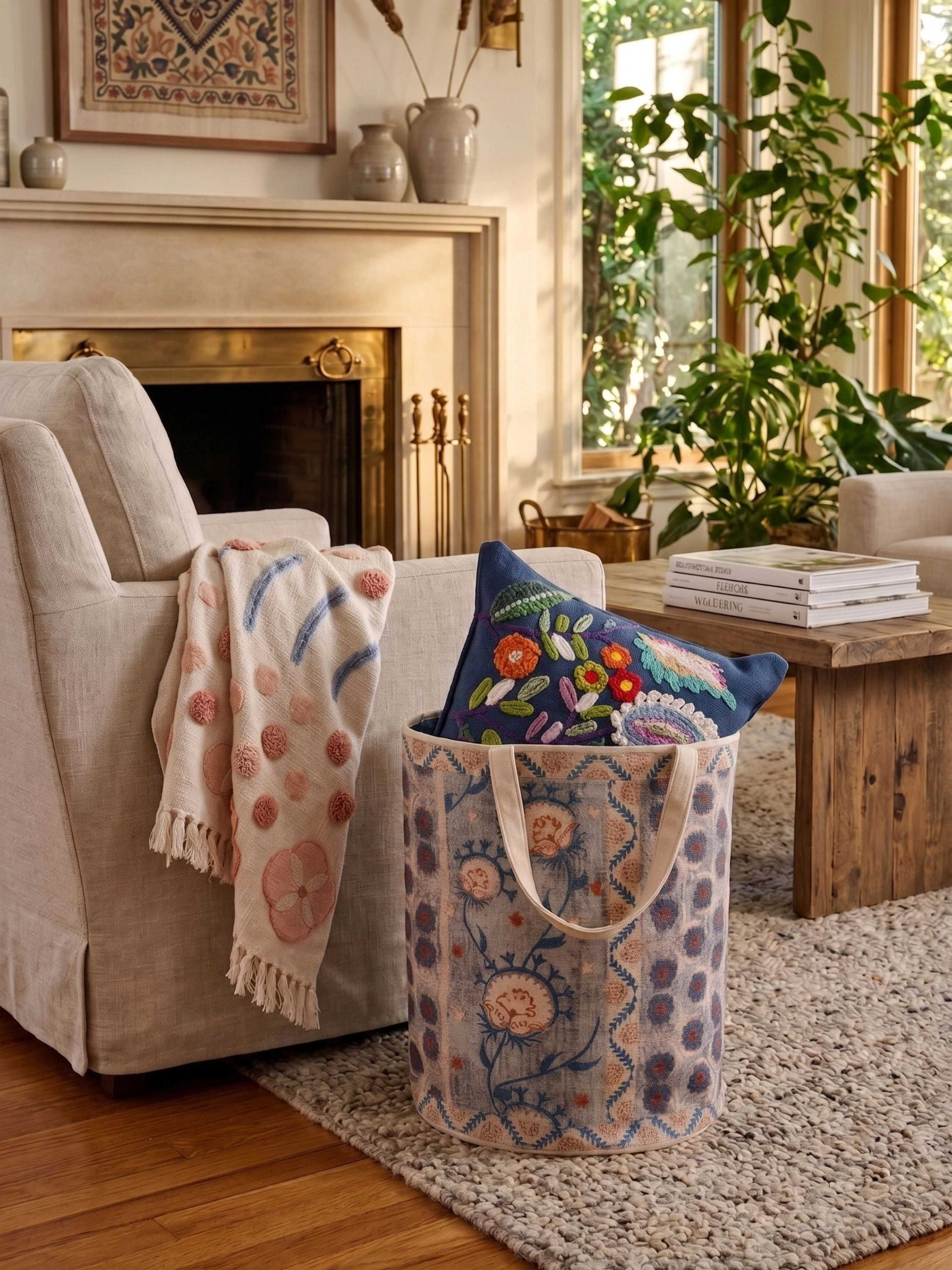 GAURI KOHLI Gilmore Laundry Hamper