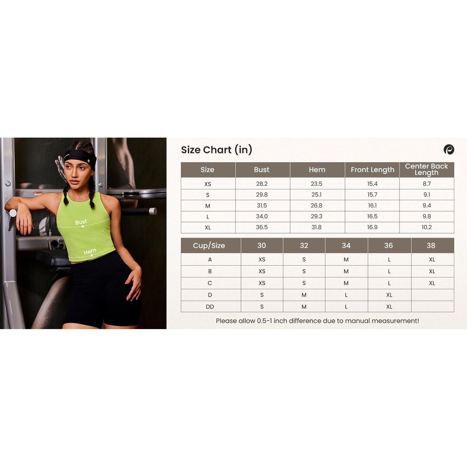 Pinspark Womens Solid Sleeveless Crop Tops Summer Racerback Scoop Neck Casual Tanks