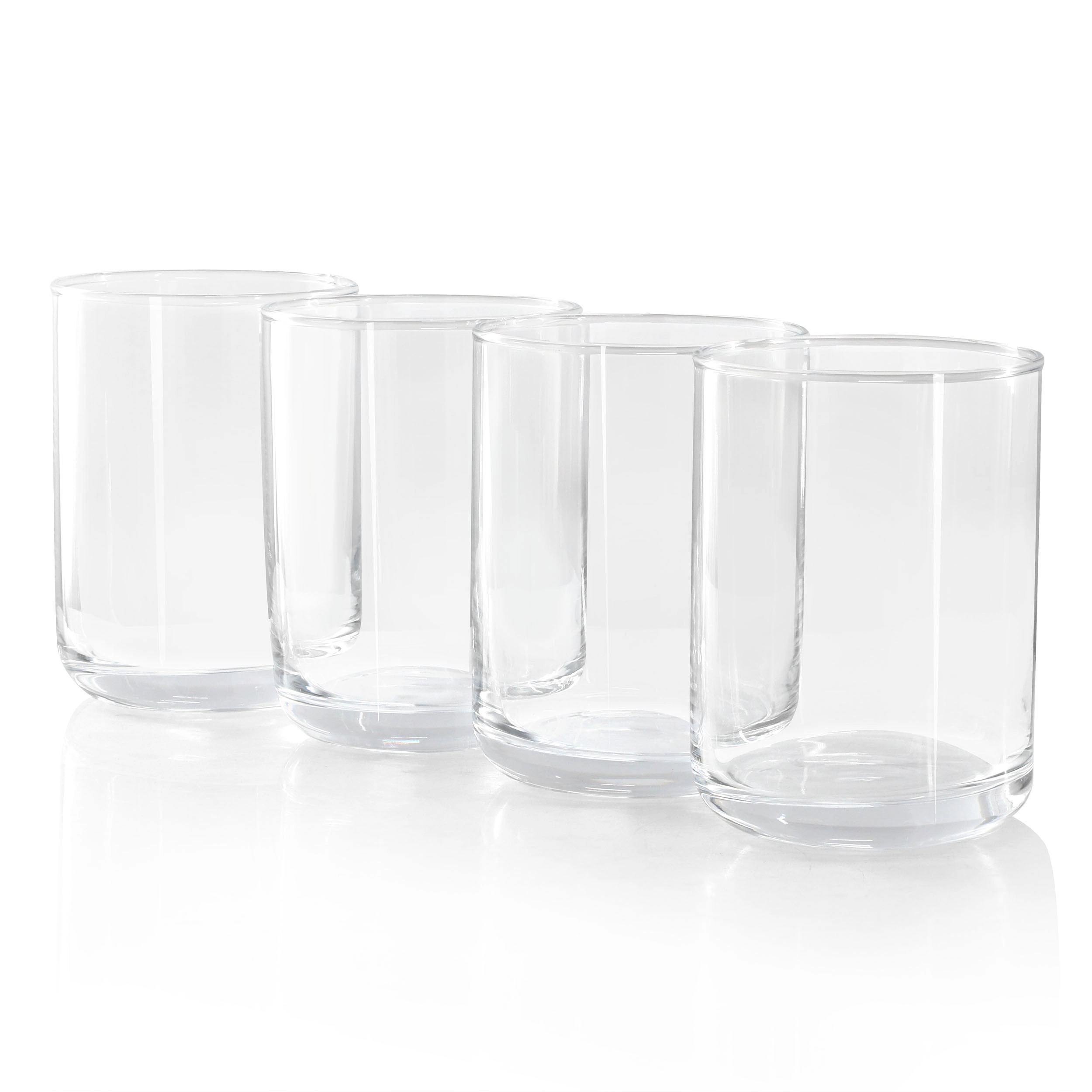 Gibson Home Emory 4 Piece 15 Ounce Double Old Fashioned Clear Glass Set
