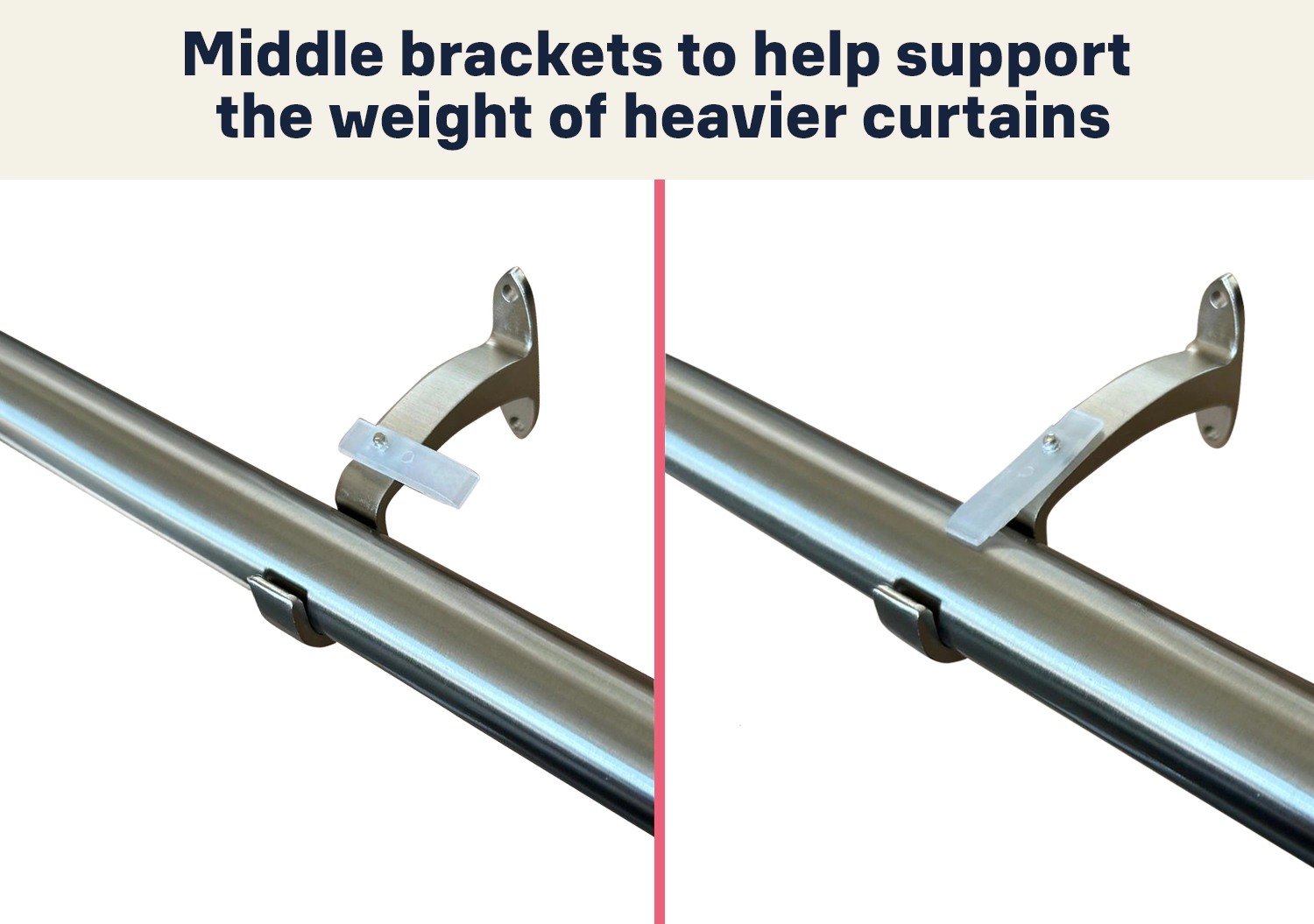 HLC.ME Wrap Around Room Darkening Curtain Rod - Adjustable Telescoping