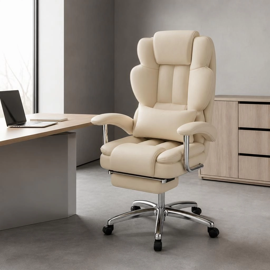 GOODSILO Ergonomic PU Leather Adjustable Office Chair