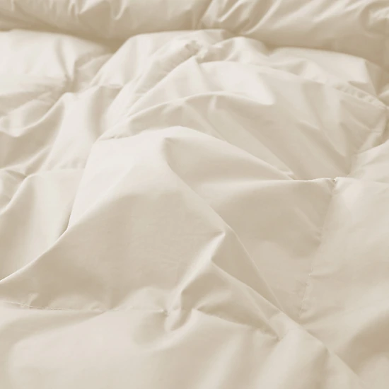 Unikome 300 TC Organic Cotton Goose Down Feather Fiber Comforter for Luxurious All Season Comfort