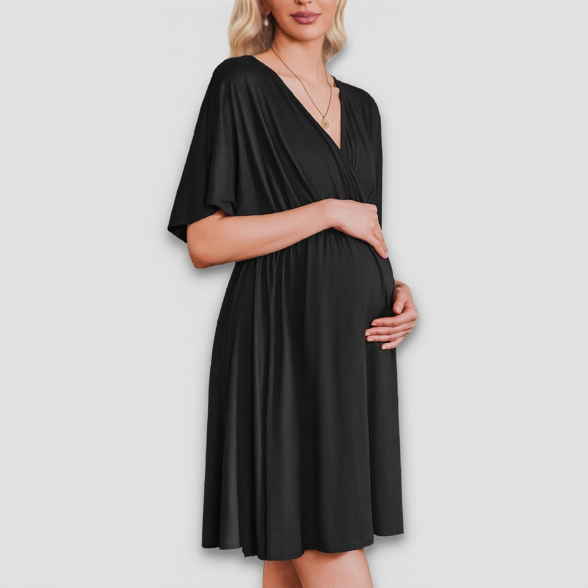 Ekouaer Labor and Delivery Gown for Hospital Maternity Nursing Dress Nightgown Pajamas