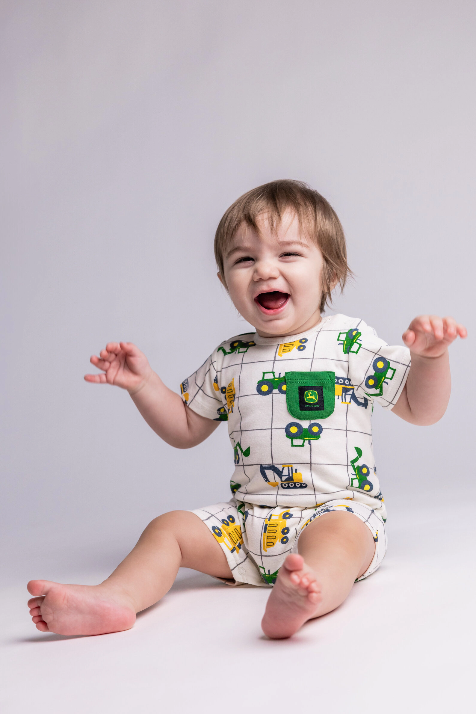 John Deere Baby Boys' One Piece Romper