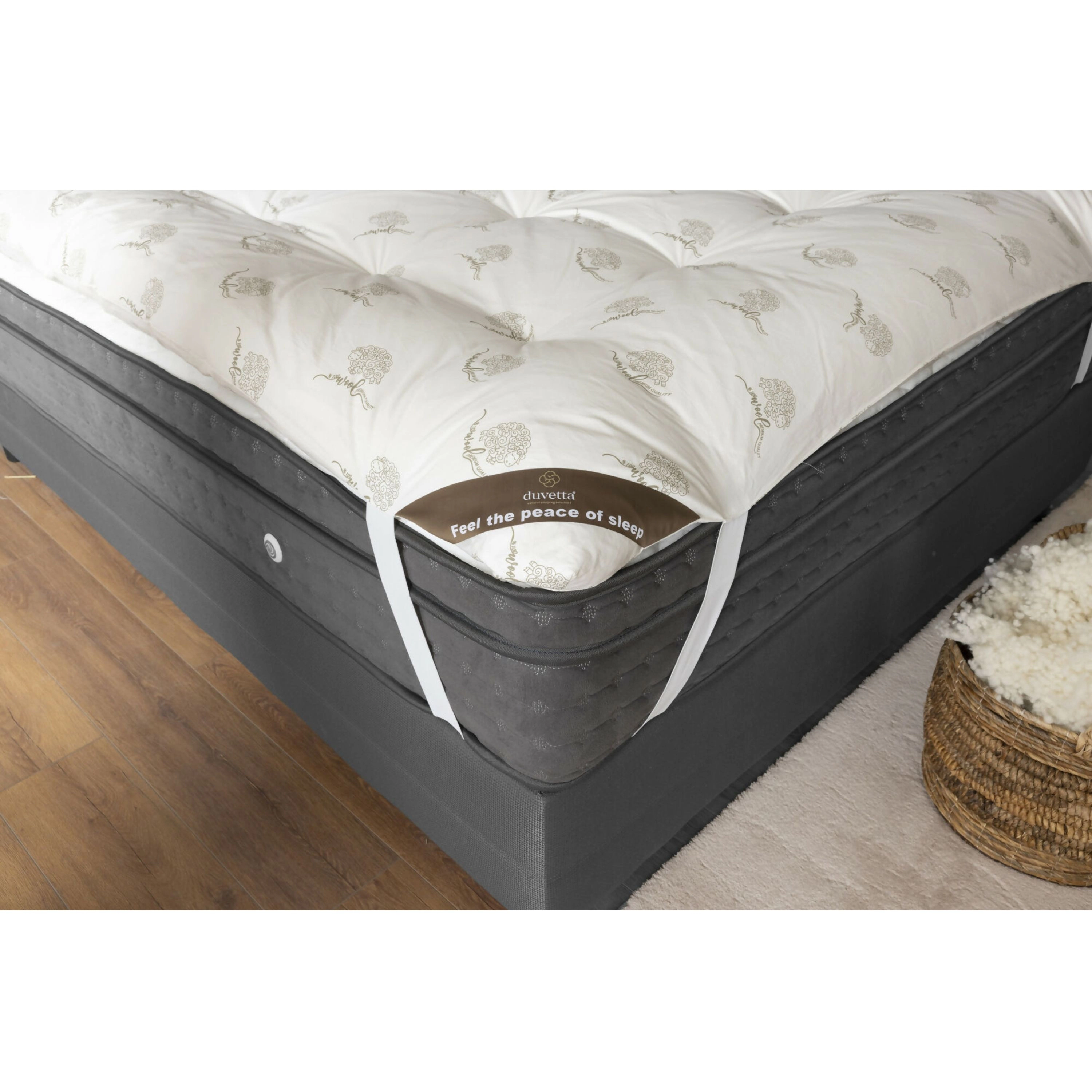 Wear Sierra Duvetta Natural Wool Mattress Topper
