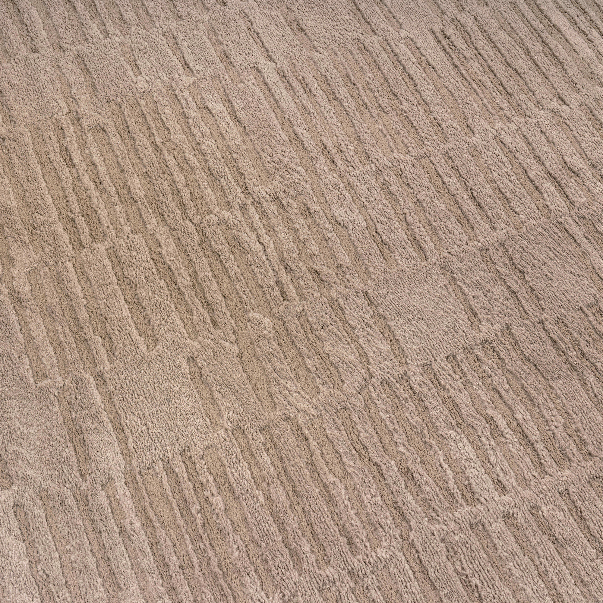 World Rug Gallery Horizontal Dash Soft Shag High-Low Indoor Area