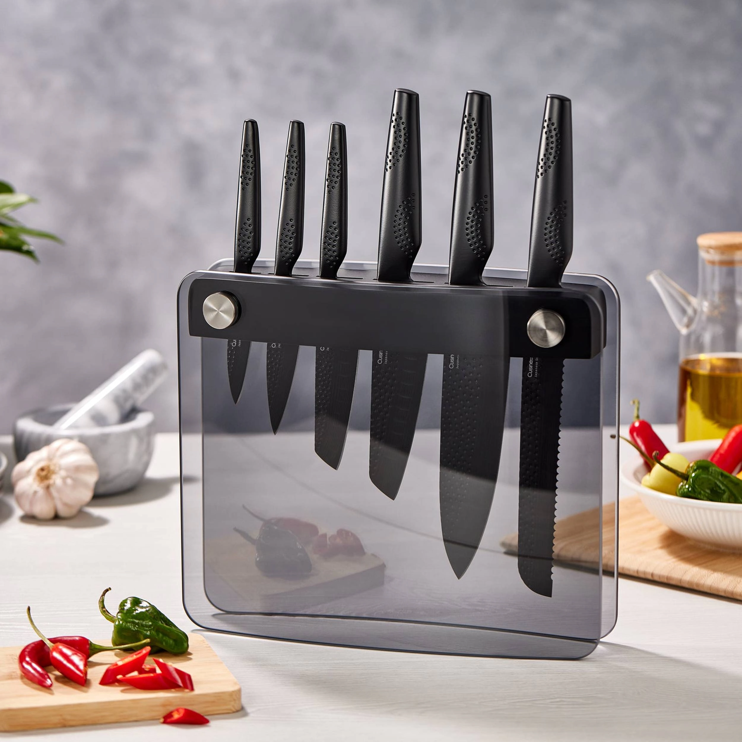 Cuisine::pro® iD3® BLACK SAMURAI Sakai Knife Block 7 Piece