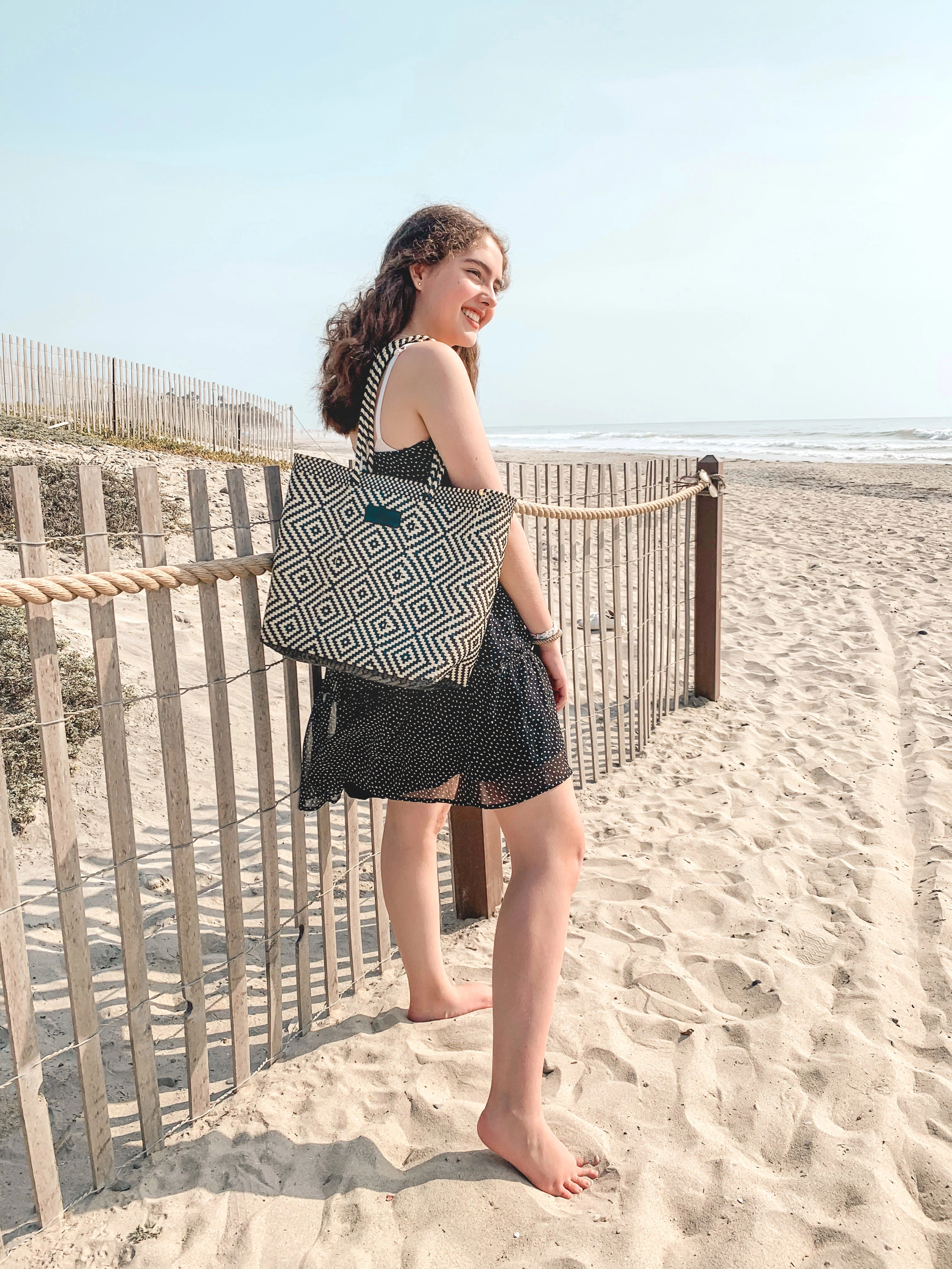 Tin Marin Greca Woven Tote