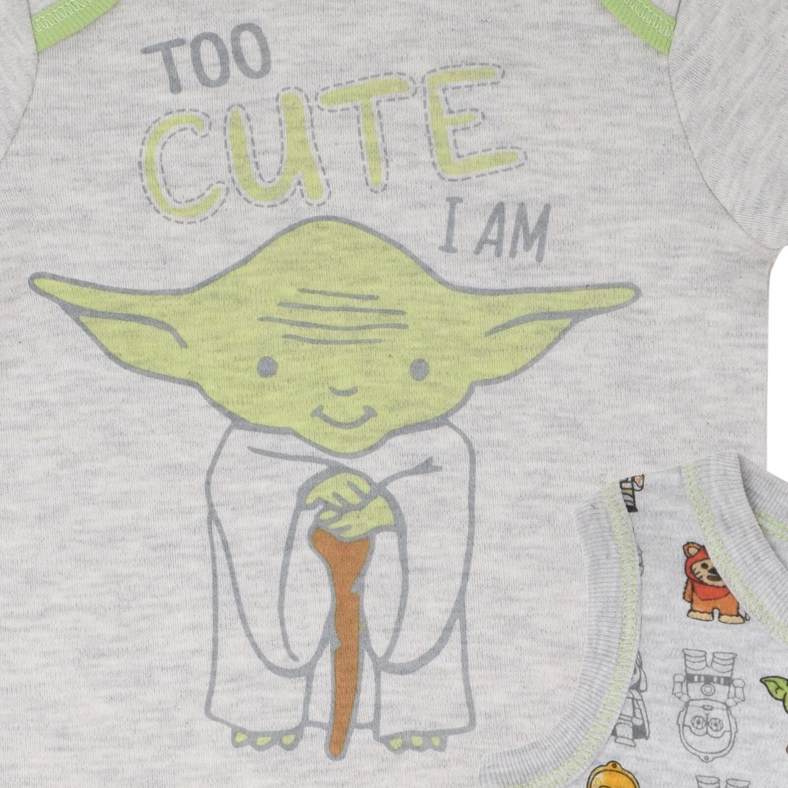 Star Wars Baby Boys' 2-Piece Bodysuit and Romper Set