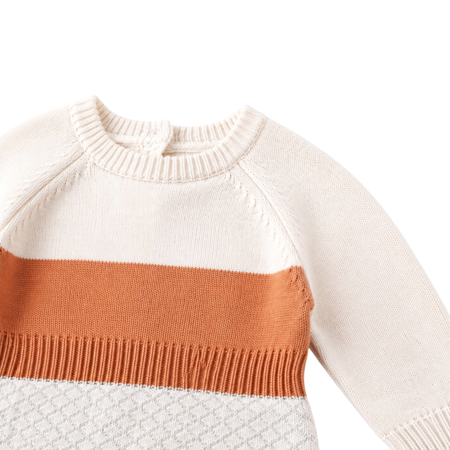Laurenza's Baby Girls Boys Gender Neutral Auburn Fall Knit Romper