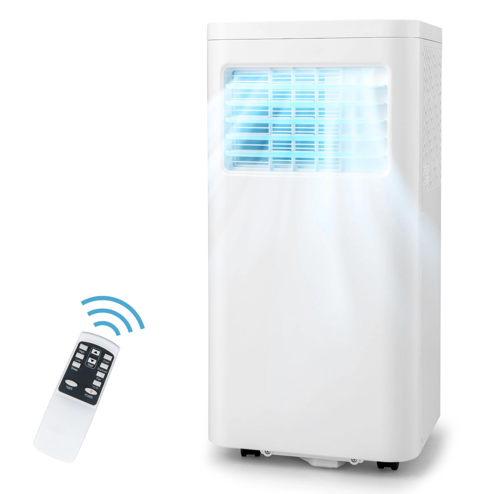 SlickBlue Portable AC with 3 Modes, Timer and Adjustable Louvers