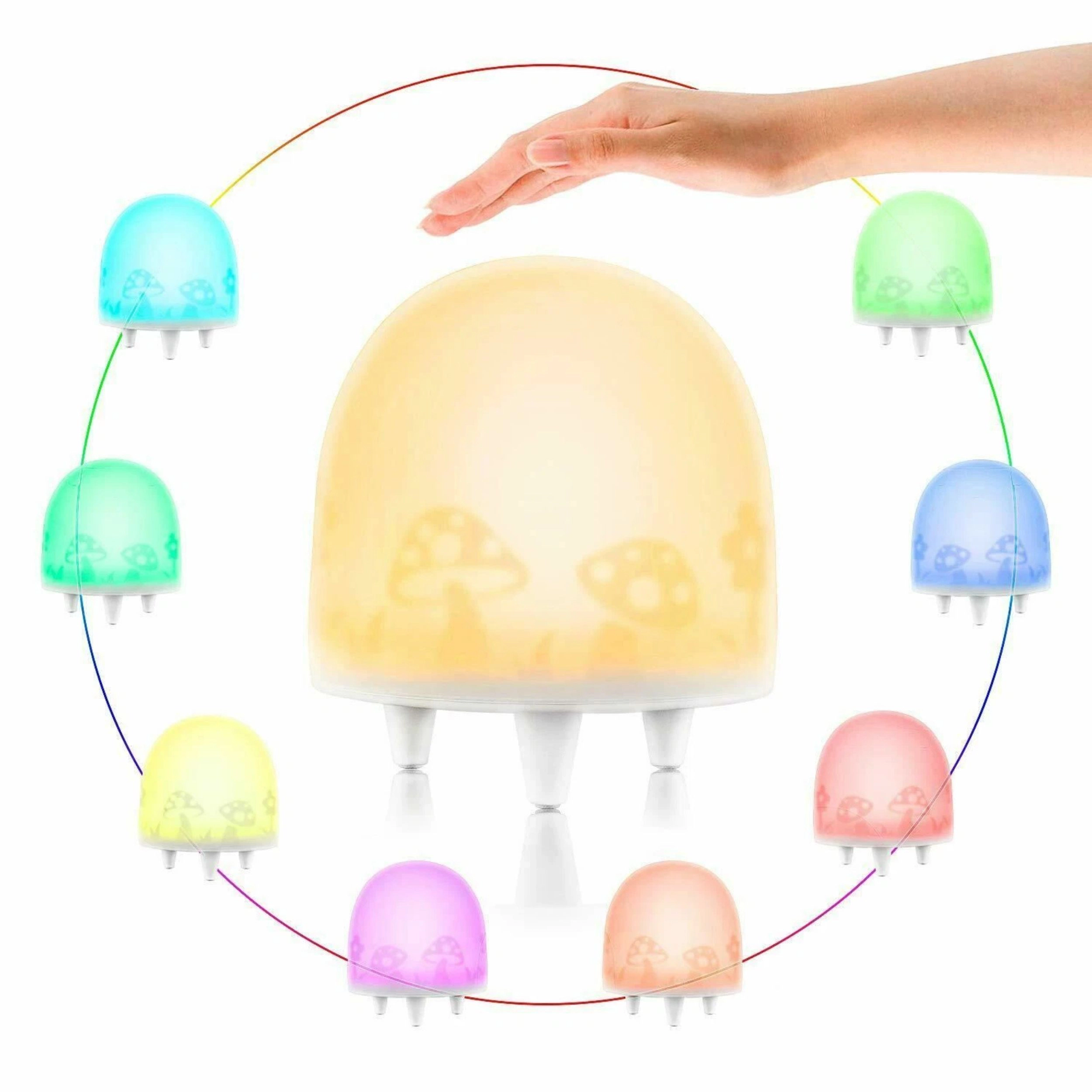 Home Collection Silicone LED Touch Night Light Rechargeable Color Changing Lamp