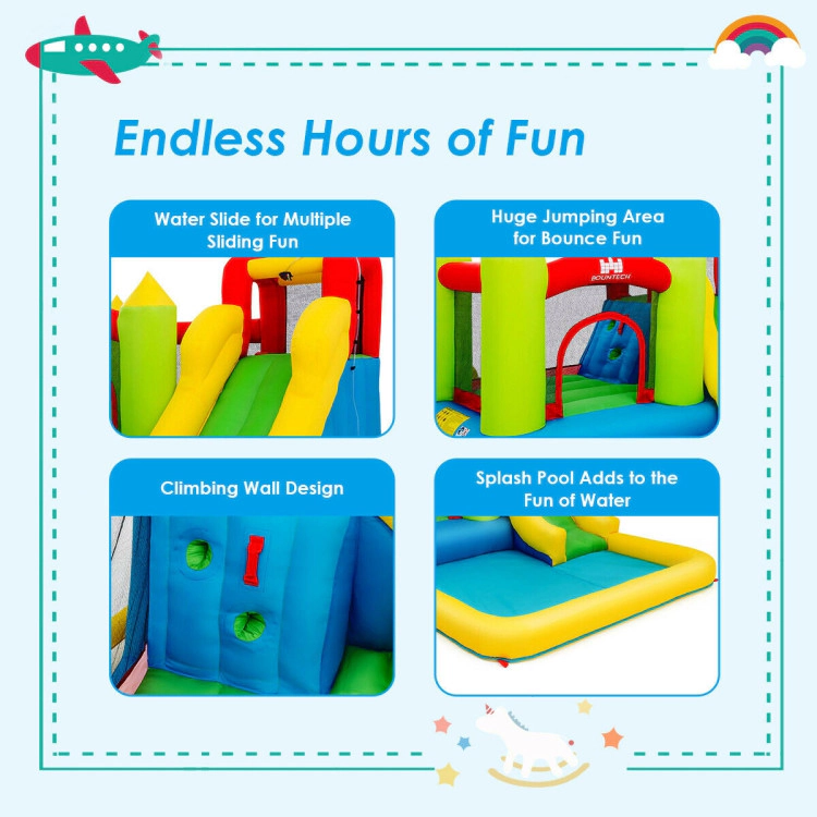 Hivvago Inflatable Bounce House Water Slide Jump Bouncer without Blower