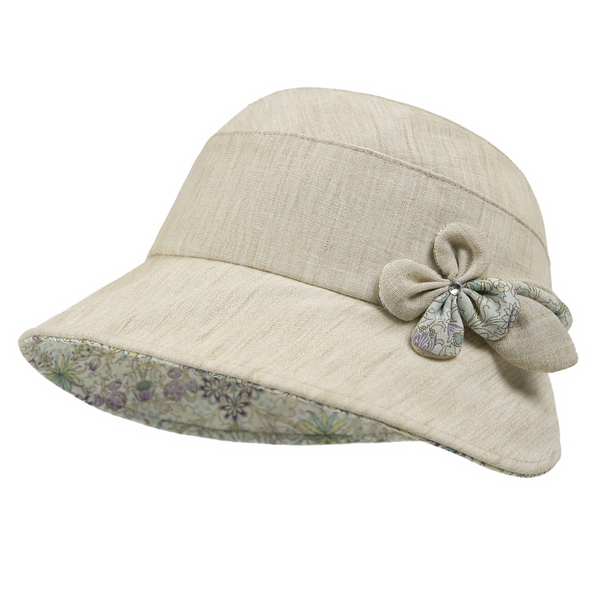 Anna-Kaci Womens Wide Brim Summer Sun Hat Lightweight Linen Style Bucket