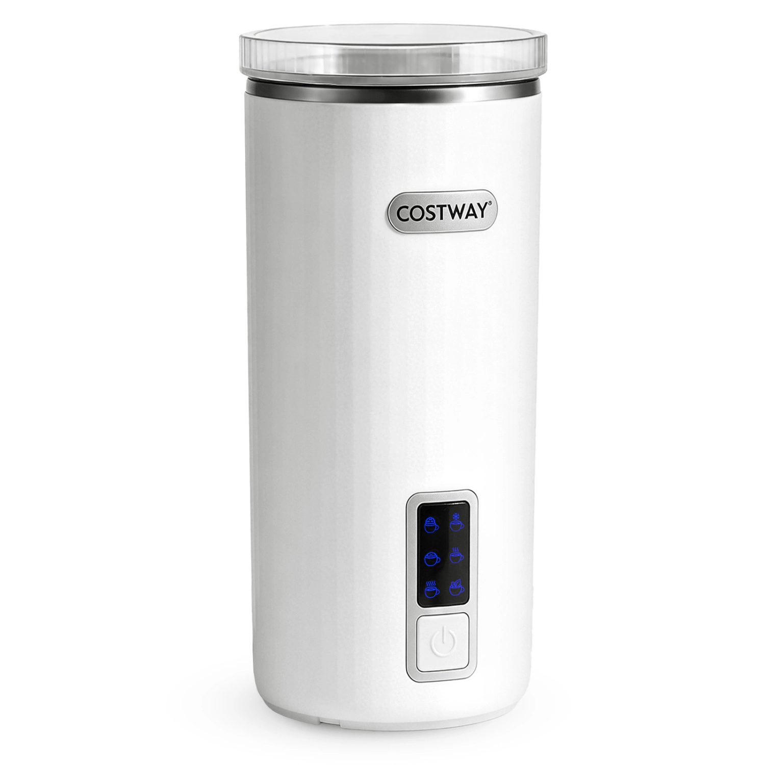 LJG 6-in-1 Electric Milk Steamer with Stainless Steel Interior