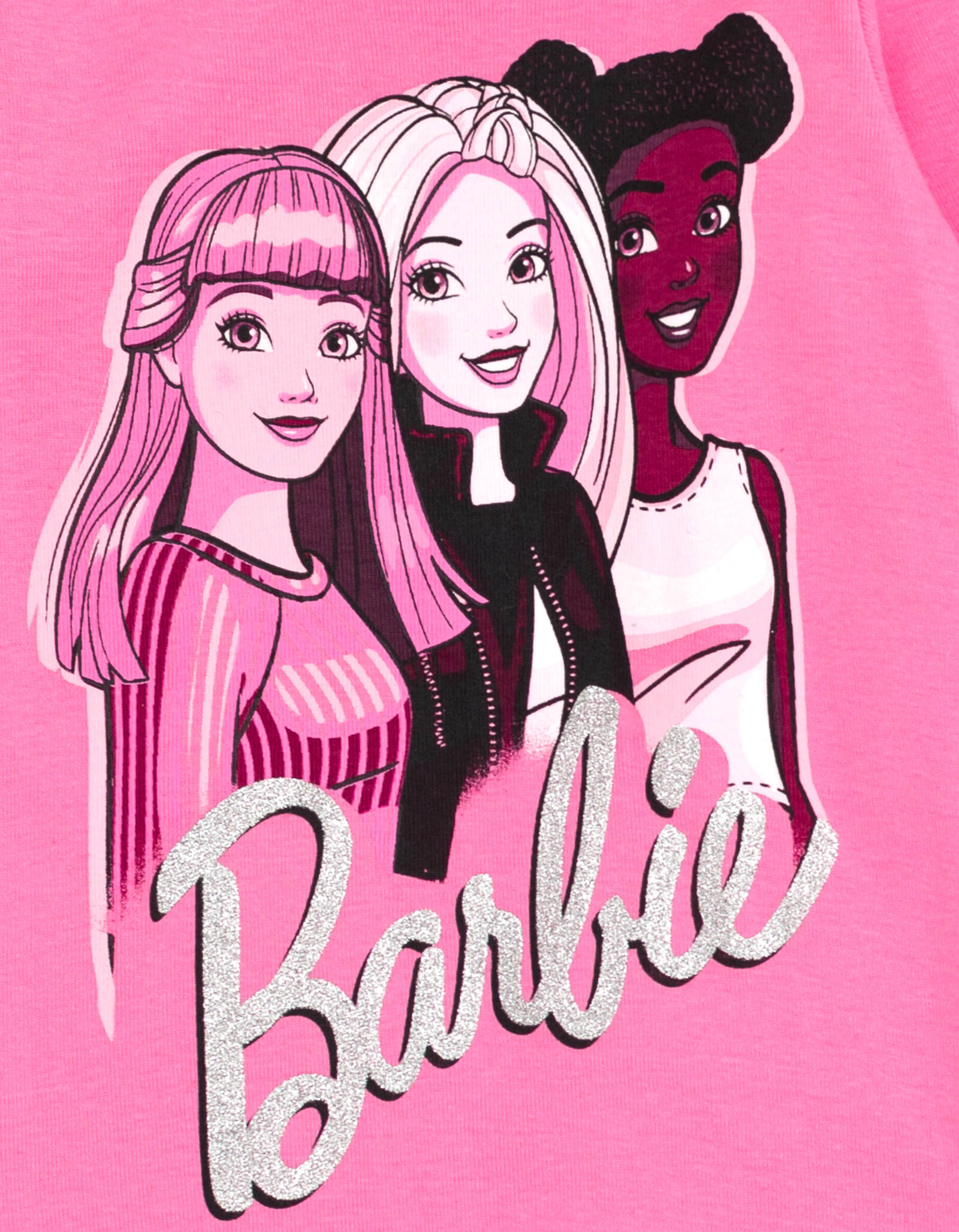 Barbie Girls' 2-Piece Long Sleeve Tee and Flare Pants Set