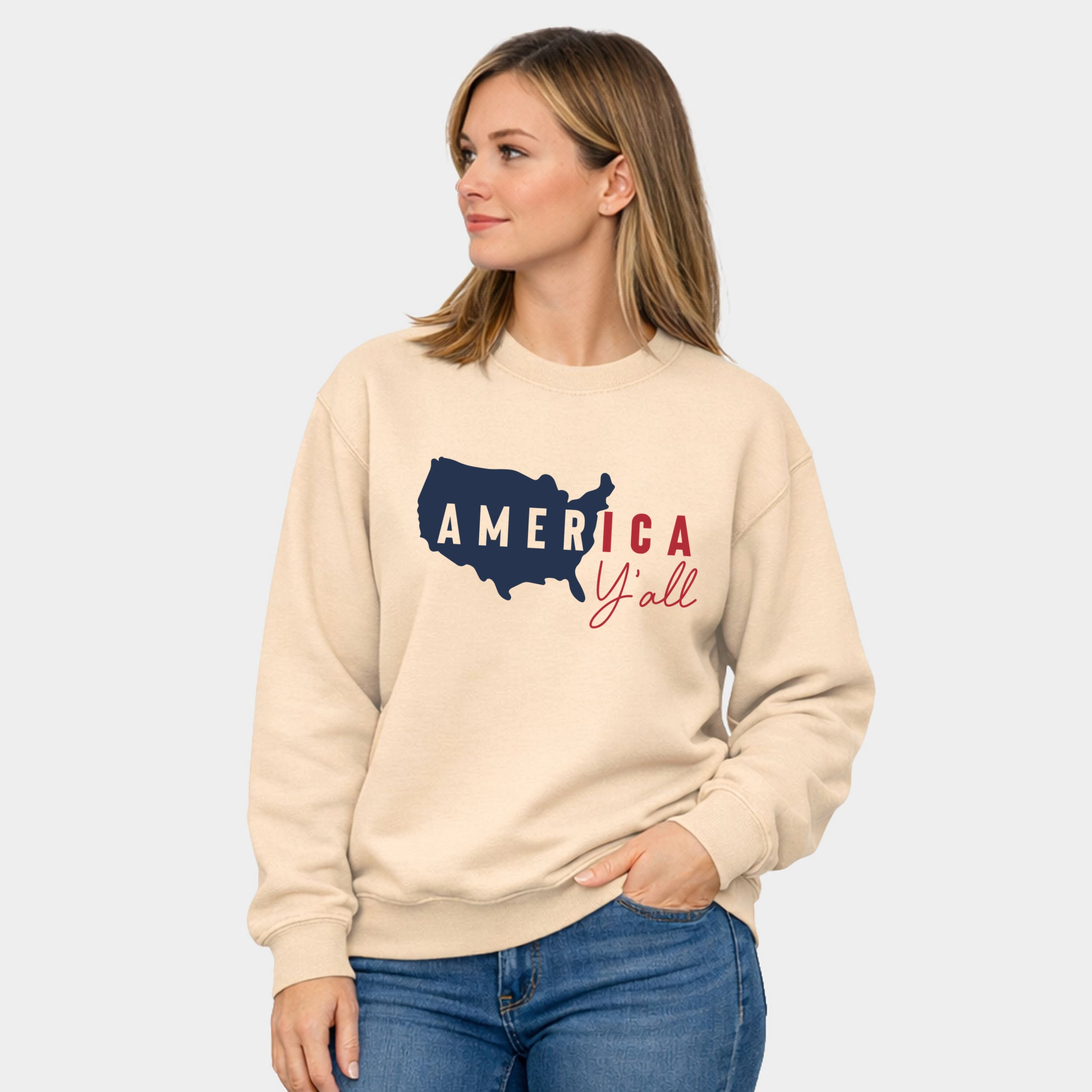 Simply Sage Market - America Ya'll  Women's Graphic Sweatshirt