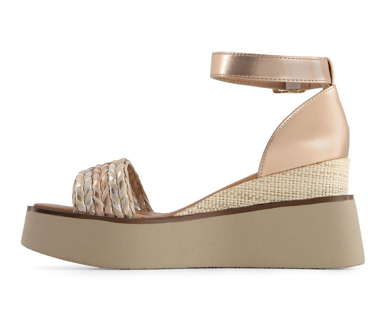 Andrea Womens Ultra Light Platform And Wedge Ankle Strap Sandals
