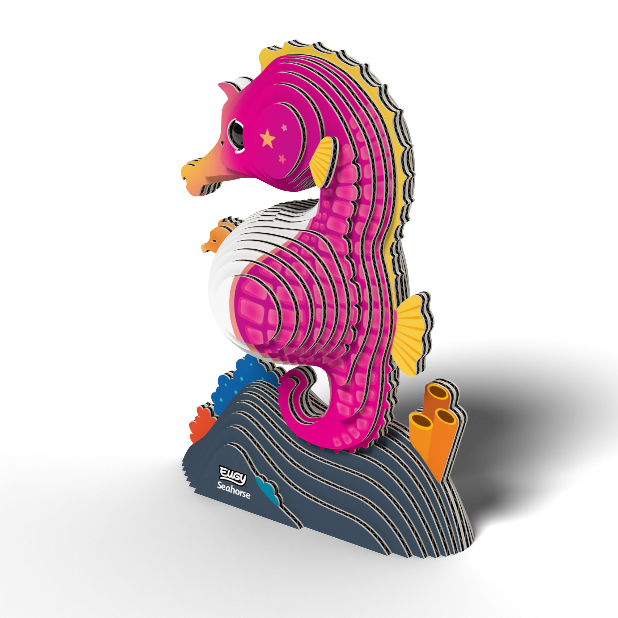 EUGY Seahorse 3D Puzzle - contains 48 puzzle pieces