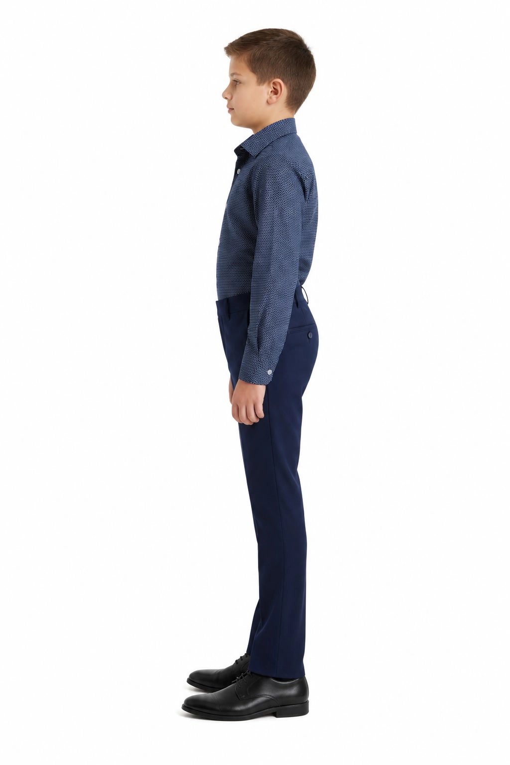Elie Balleh Boys Slim Fit Honeycomb Button-Down Shirt