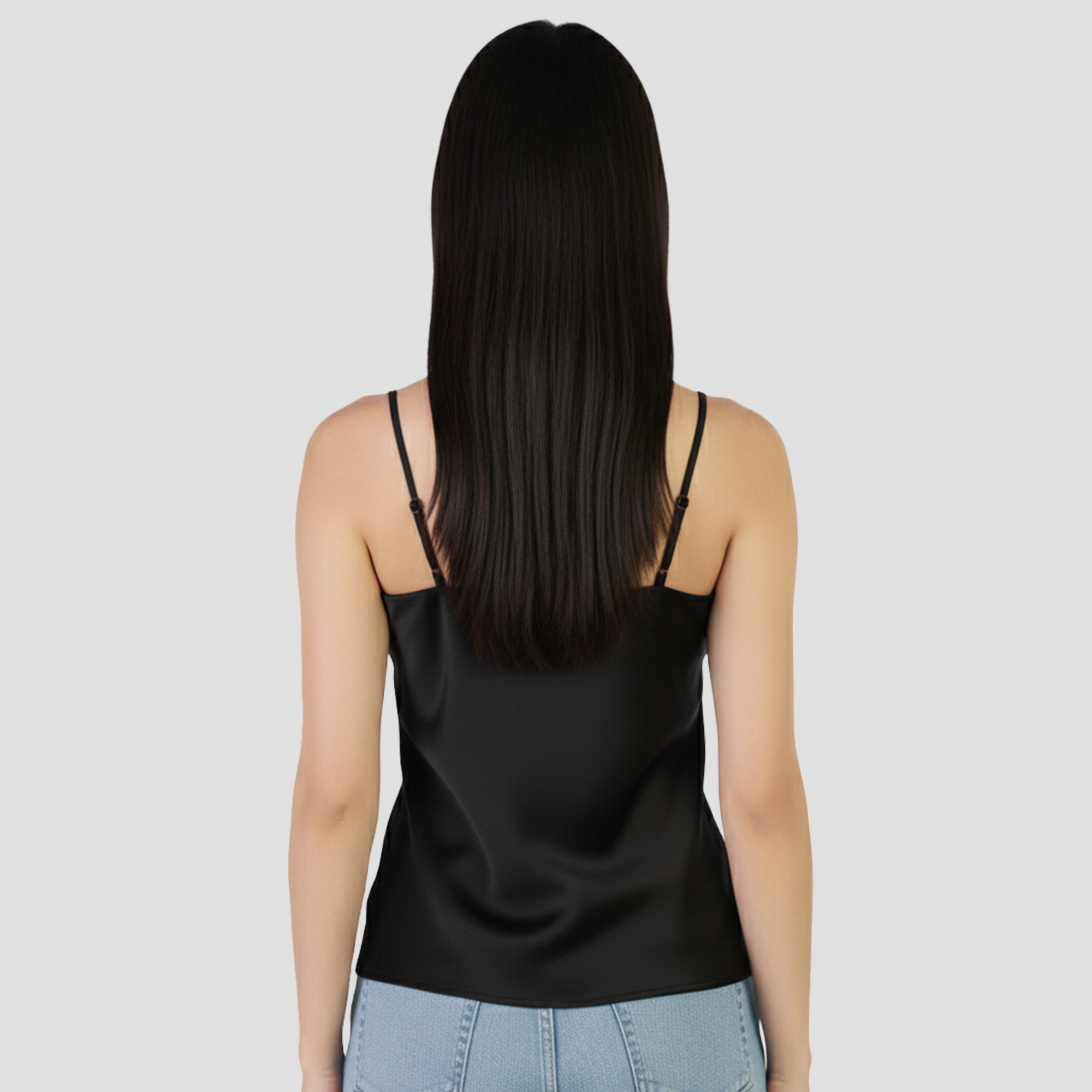 Artyska Women's Satin Cowl-Neck Silky Spaghetti Strap Camisole Top