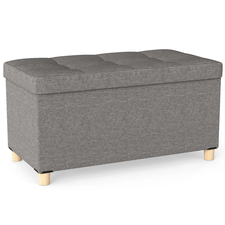 Hivvago Ottoman Storage Bench with Removable Tray