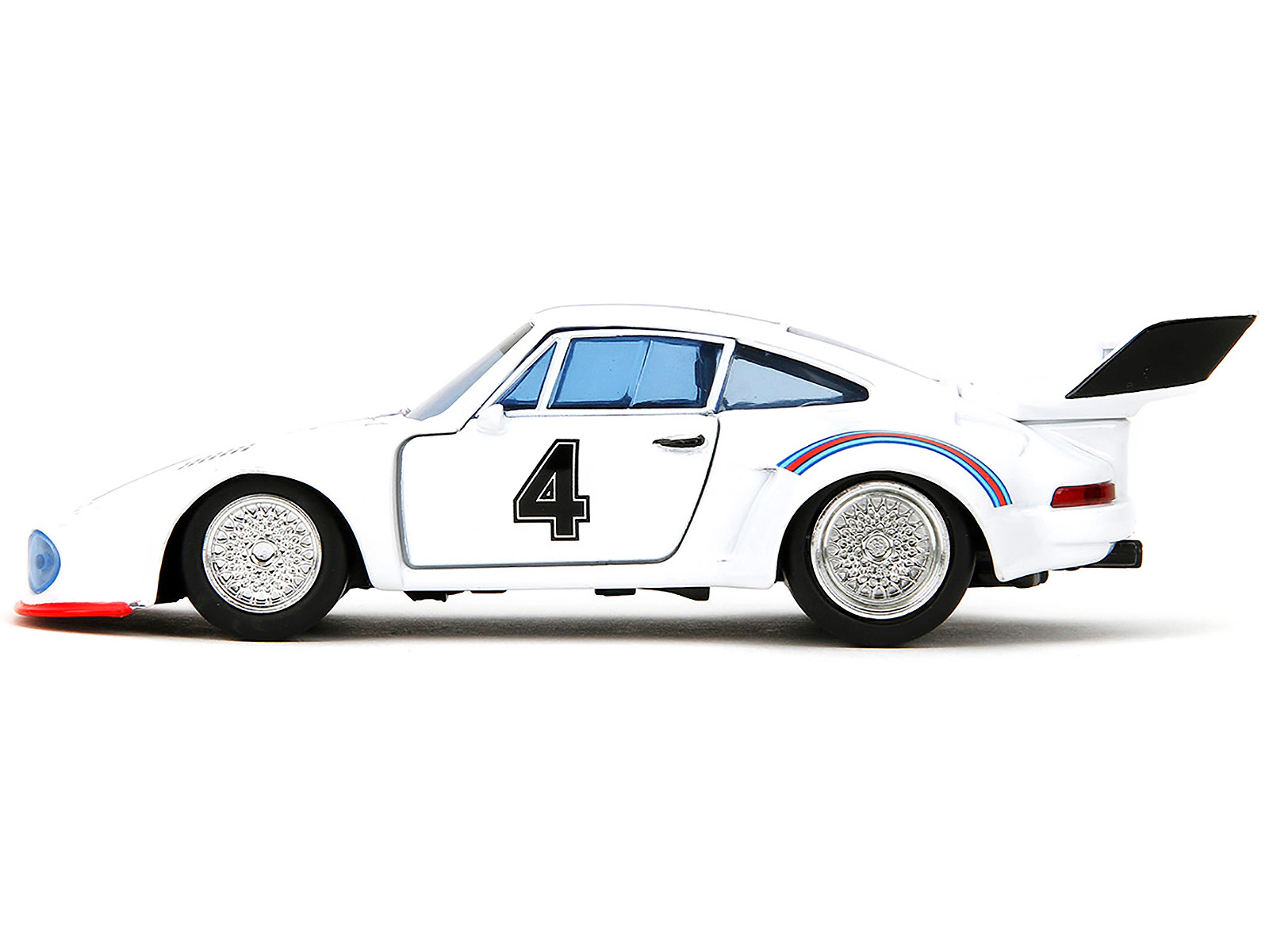 Jada Porsche 935 Turbo #4 "Jazz" White with Blue and Red Stripes "Transformers" "Hollywood Rides" Series 1/32