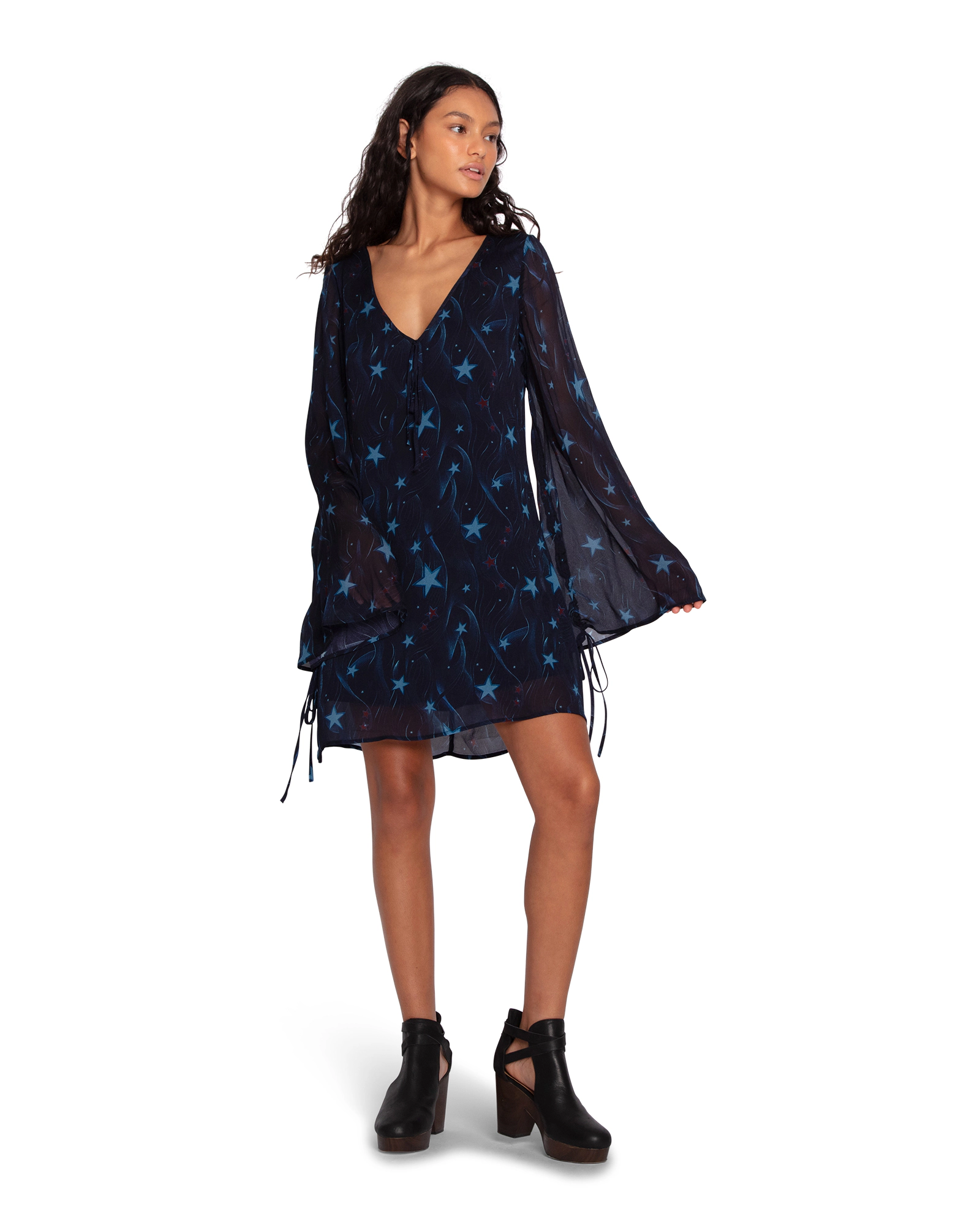 Belle & Bloom Womens Star Eyes Mini Dress