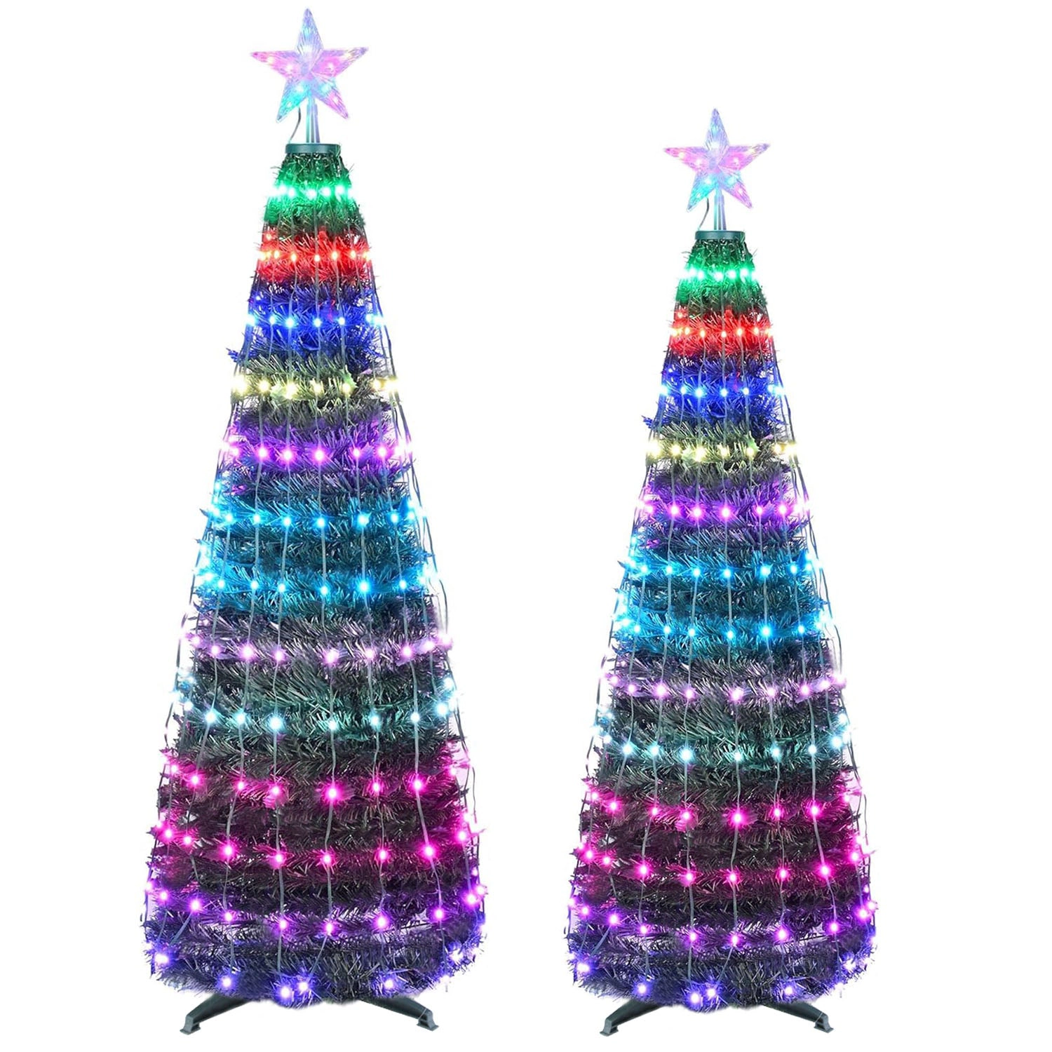 GBruno 4.9ft LED Collapsible Christmas Tree With Remote