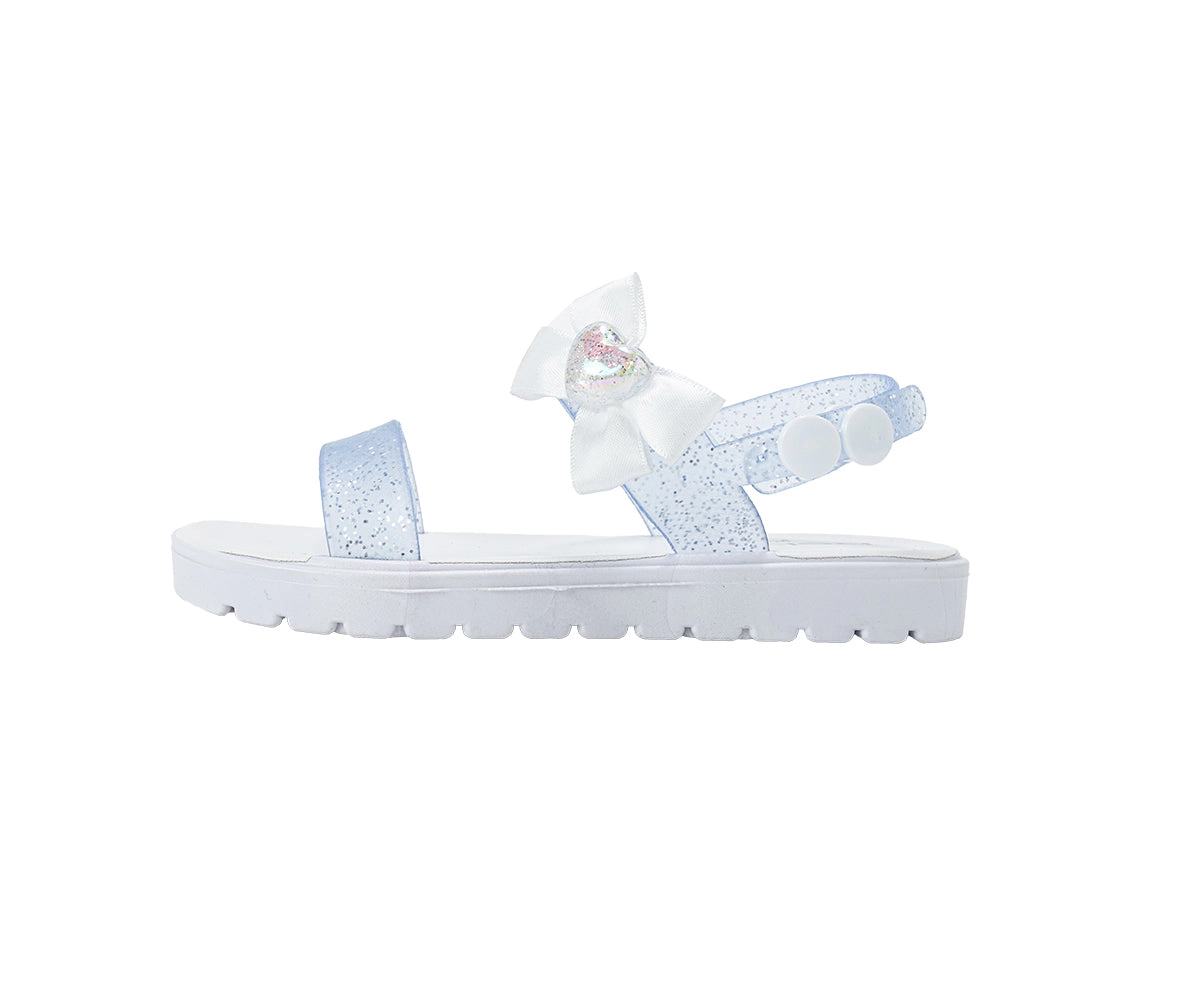 bebe Toddler Girl's Sandals with Back Strap and Bow Detail
