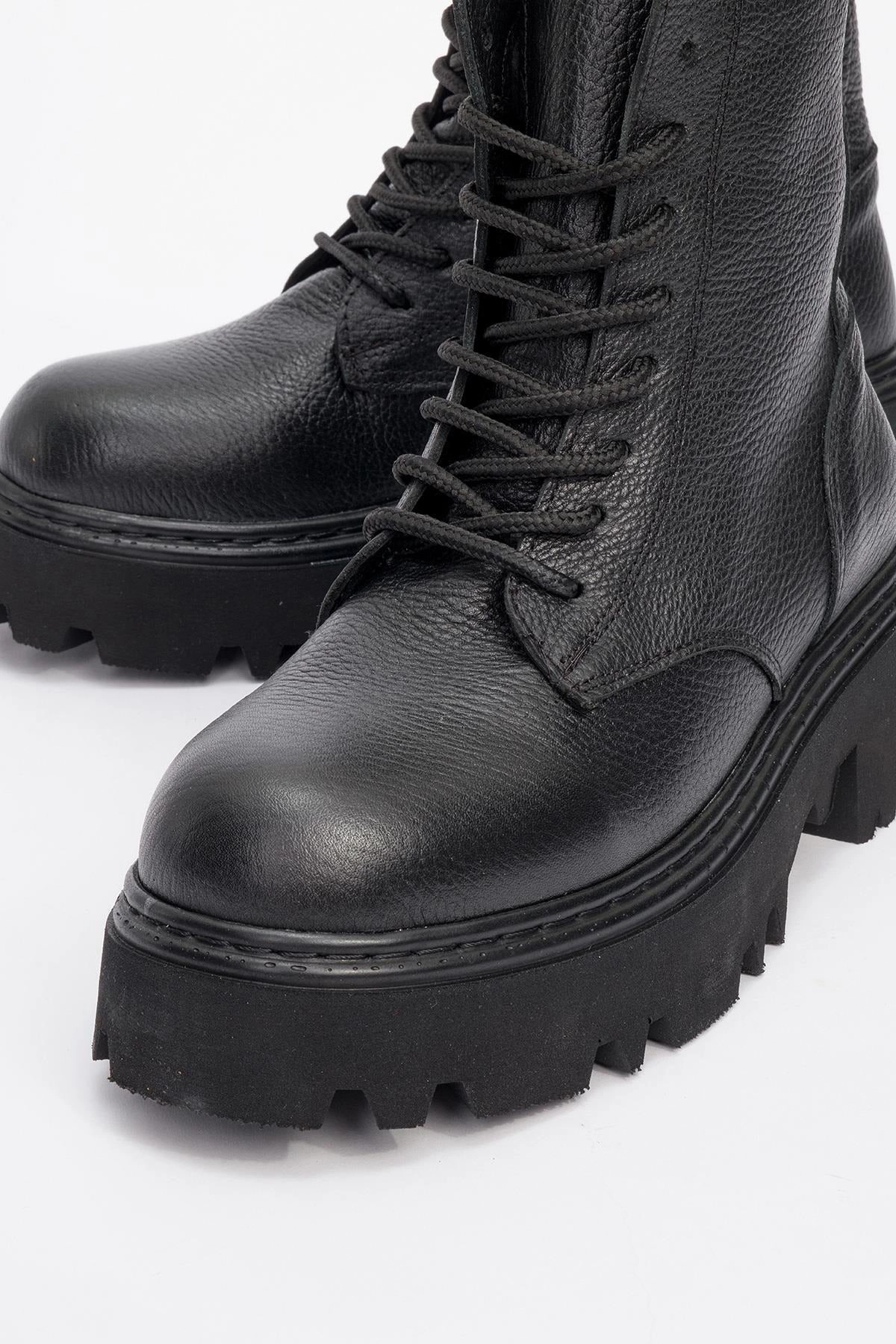 Forever & Always Womens Tina Leather Ankle Boots