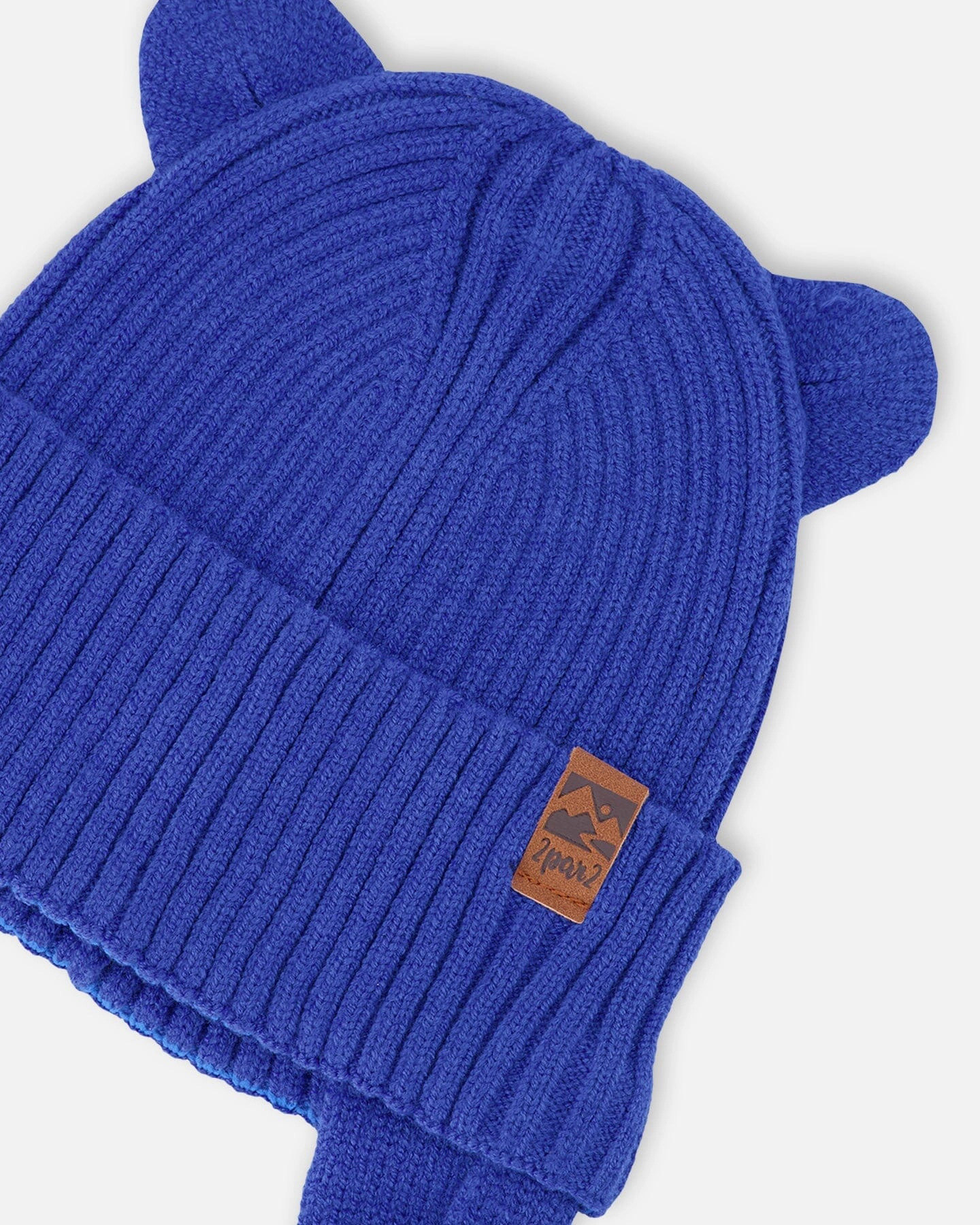 Deux par Boys Ribbed 3D Ear Knit Hat