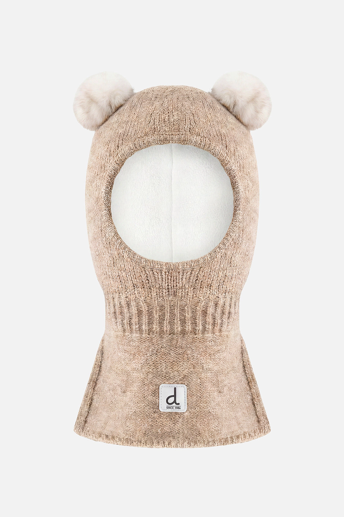 Deux par Deux Unisex Bear Ear Knit Balaclava
