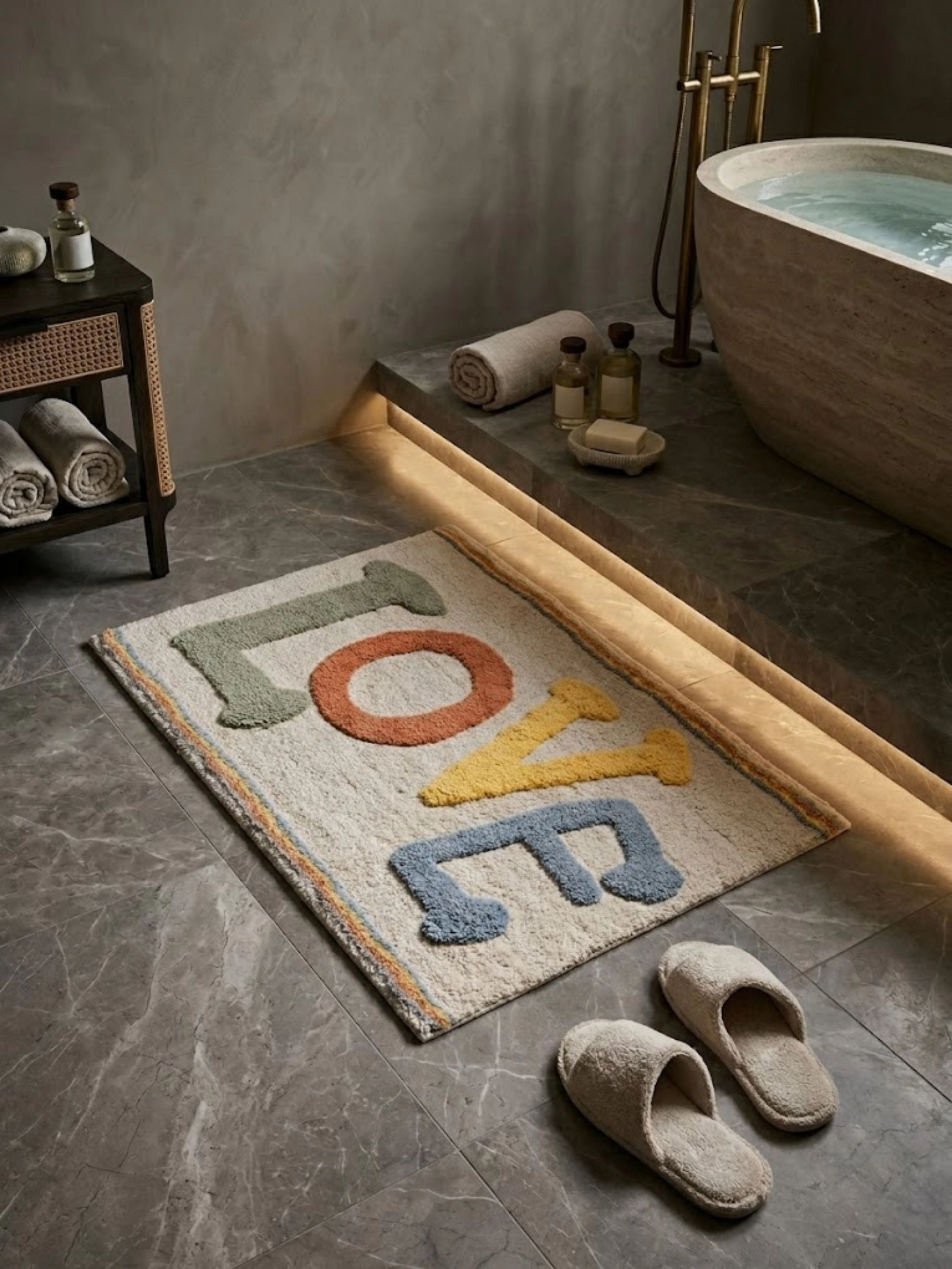 GAURI KOHLI Love Bath Mat