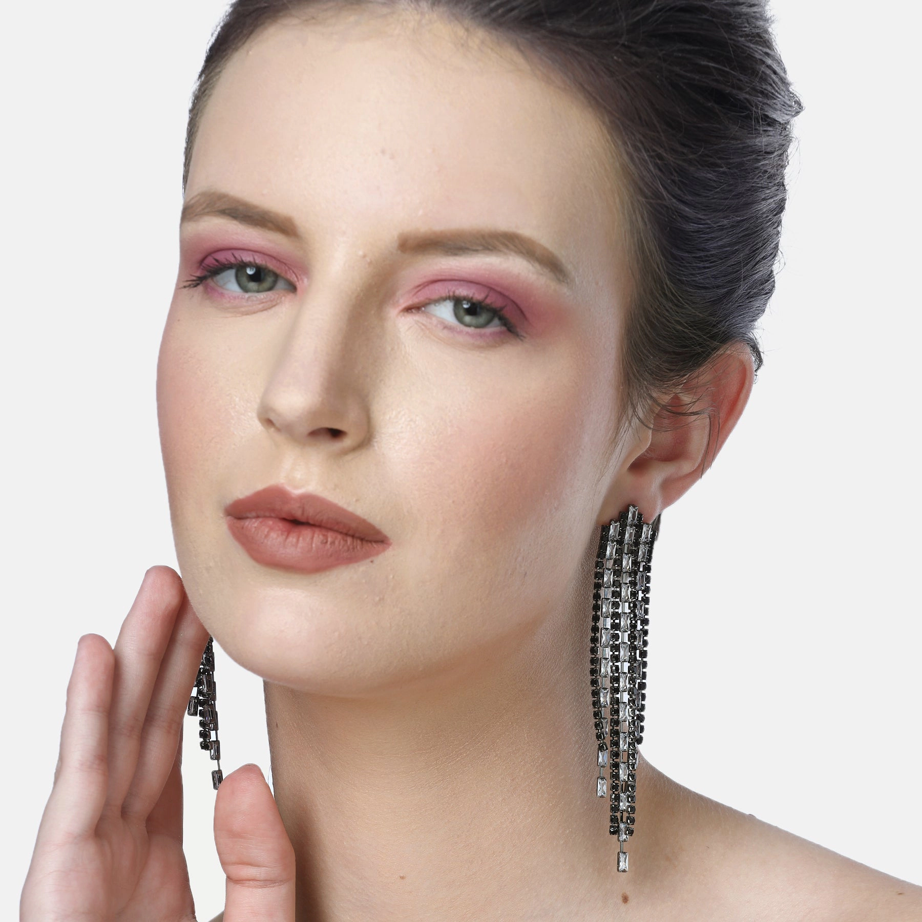 AGP PARIS Womens Diva Fringed Drop Earrings